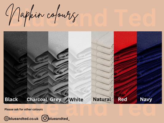 EMBROIDERED CUSTOM NAPKINS