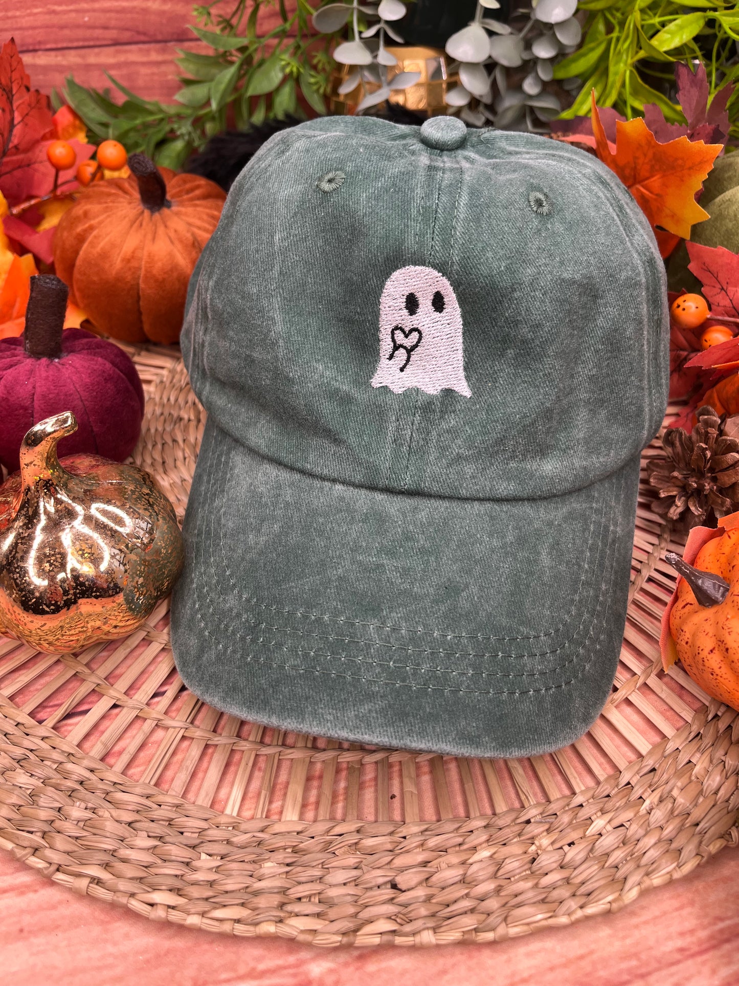 GHOST EMBROIDERED CAP