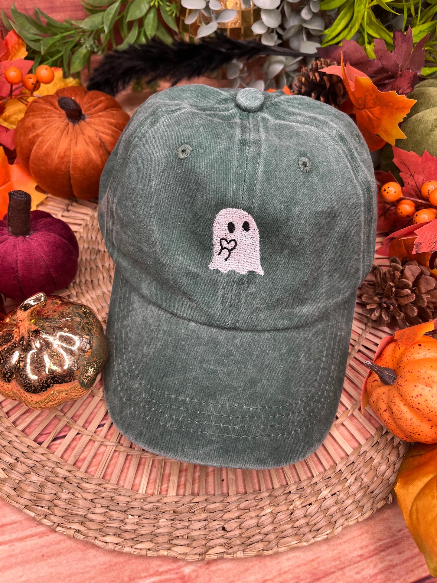 GHOST EMBROIDERED CAP