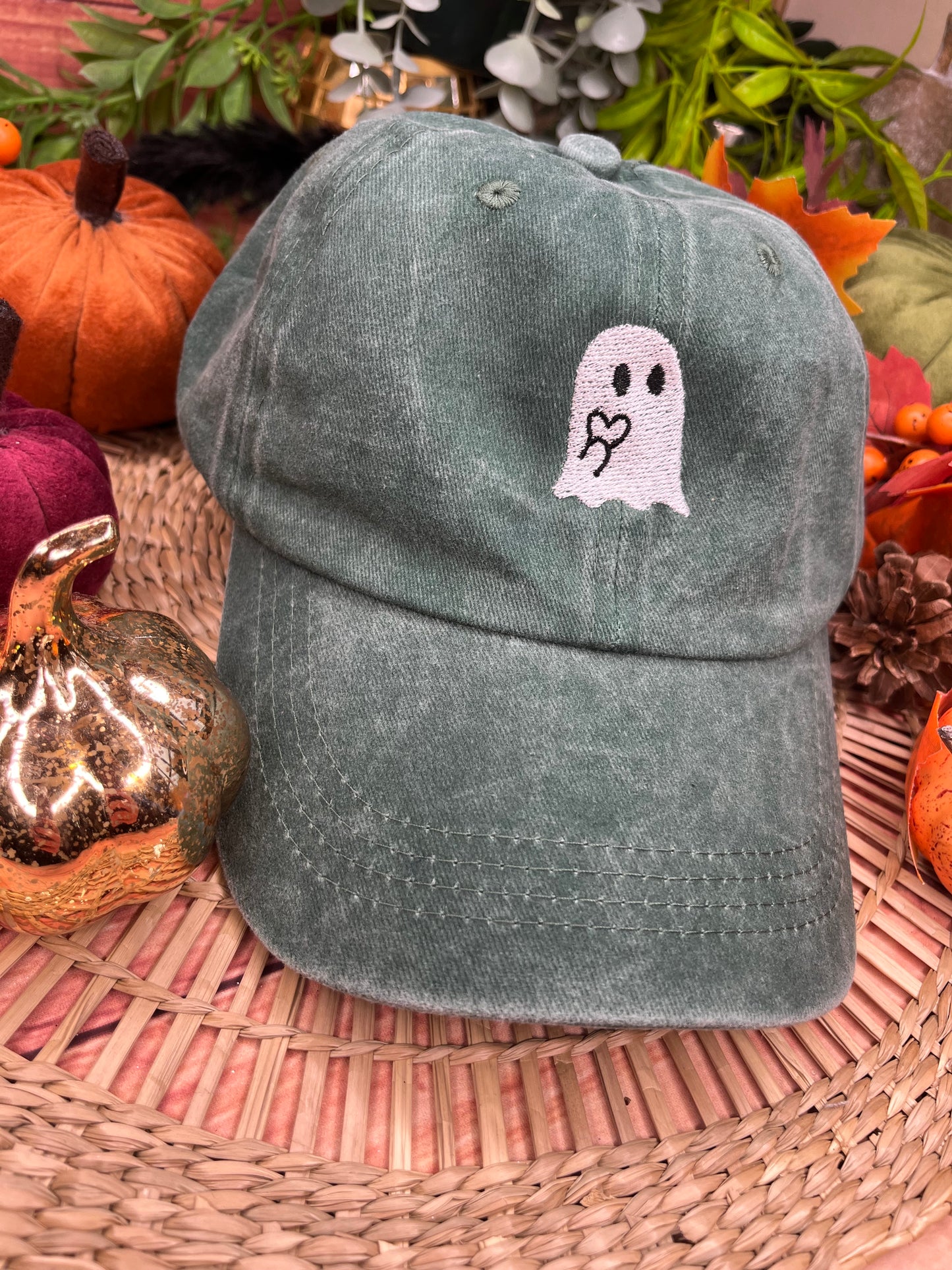GHOST EMBROIDERED CAP