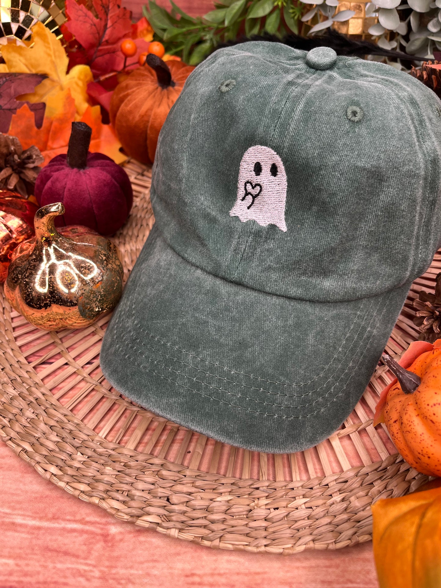 GHOST EMBROIDERED CAP