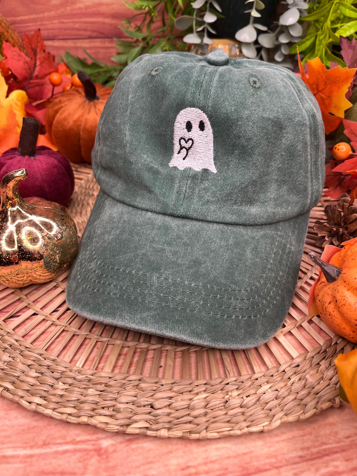 GHOST EMBROIDERED CAP