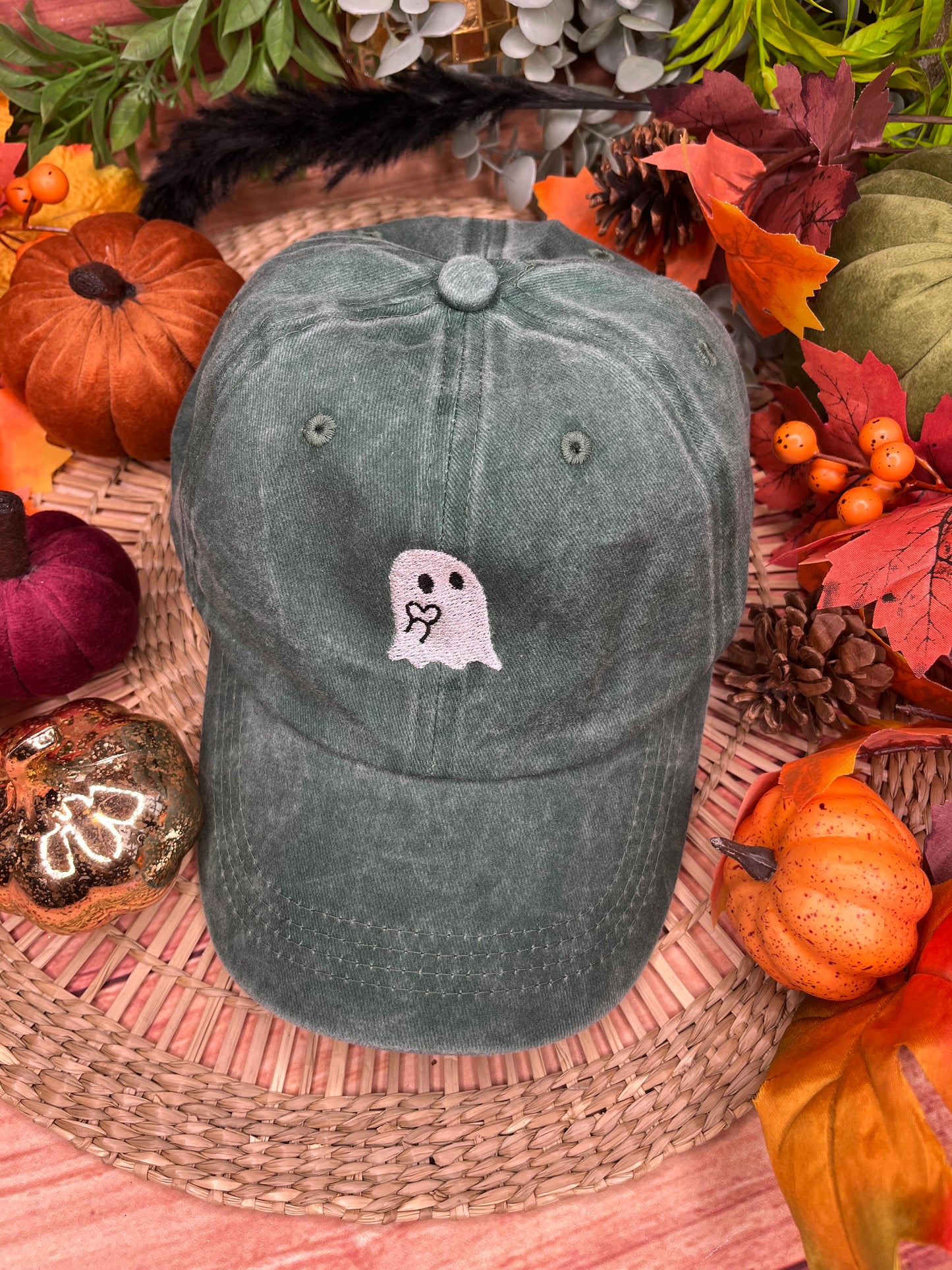GHOST EMBROIDERED CAP