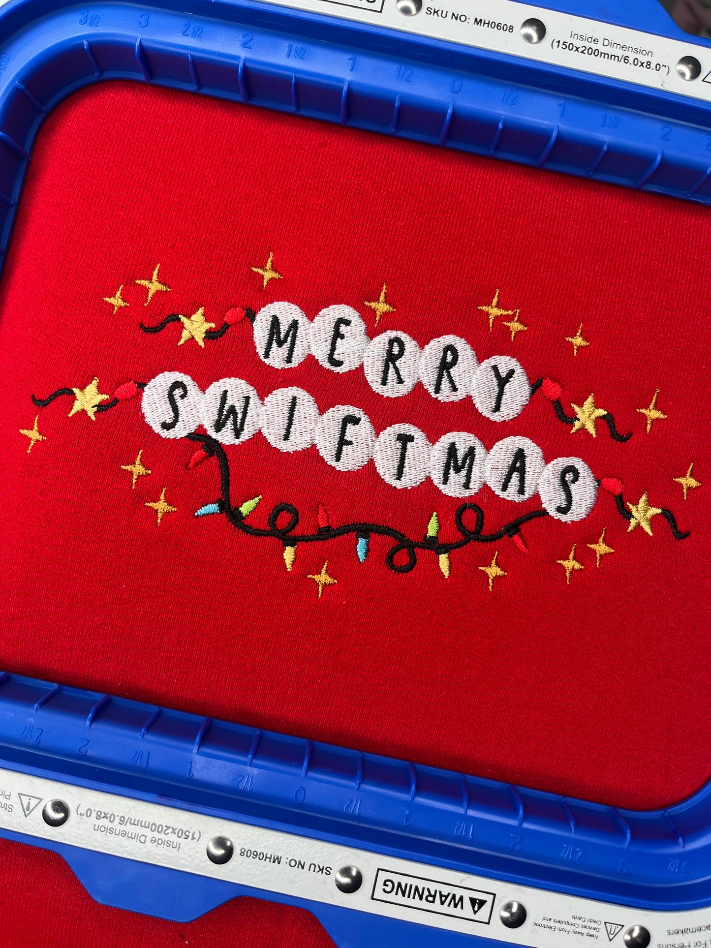 MERRY SWIFTMAS EMBROIDERED SWEATSHIRT