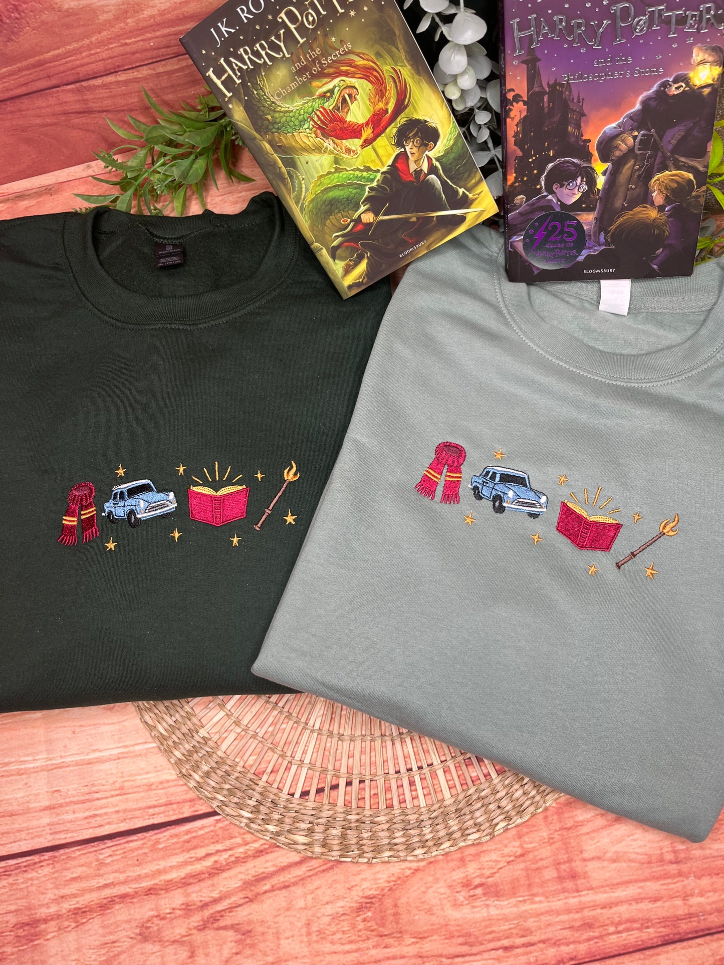HARRY POTTER ICONS EMBROIDERED SWEATSHIRT