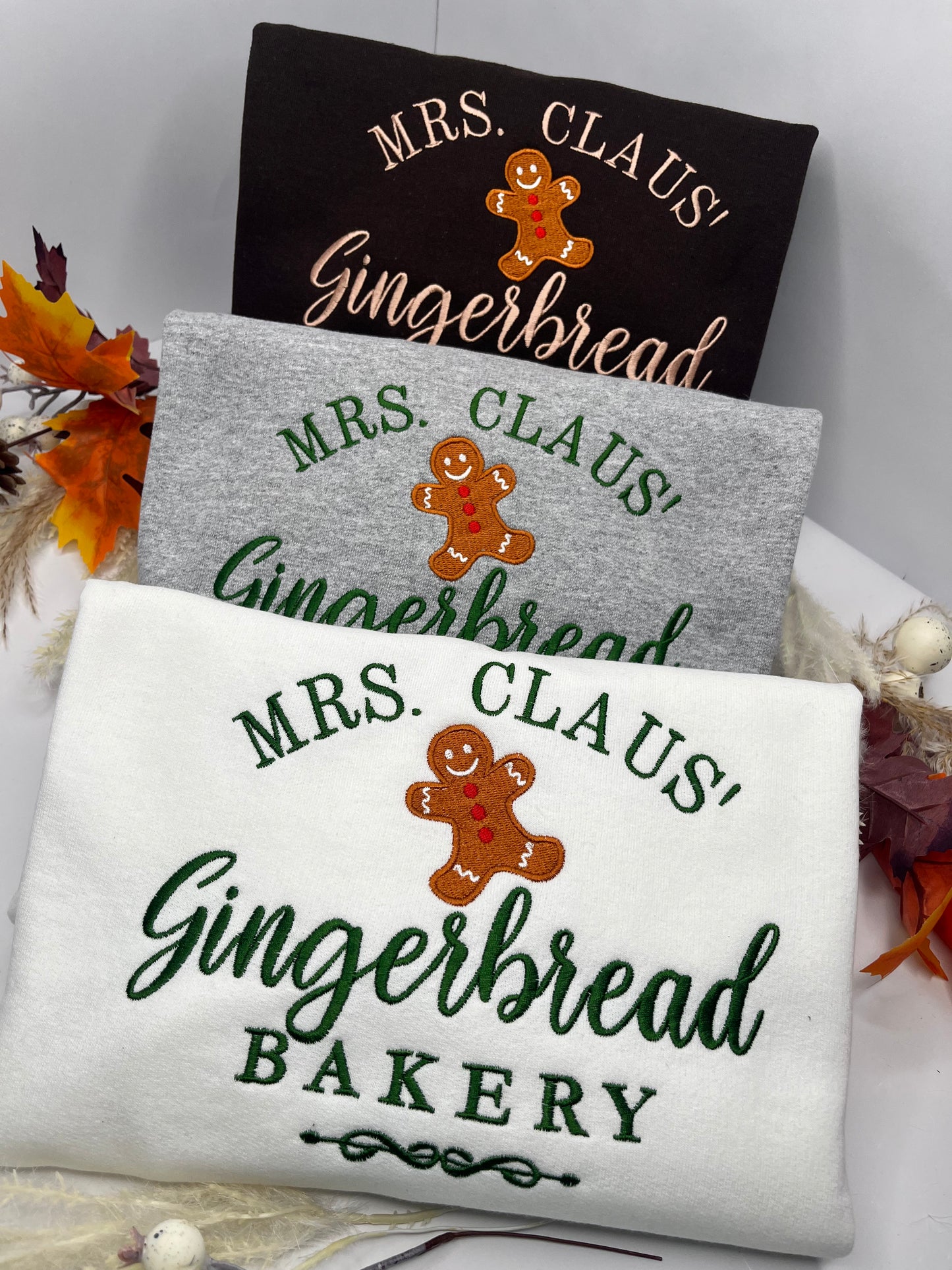 MRS CLAUS' GINGERBREAD BAKERY SWEATSHIRT