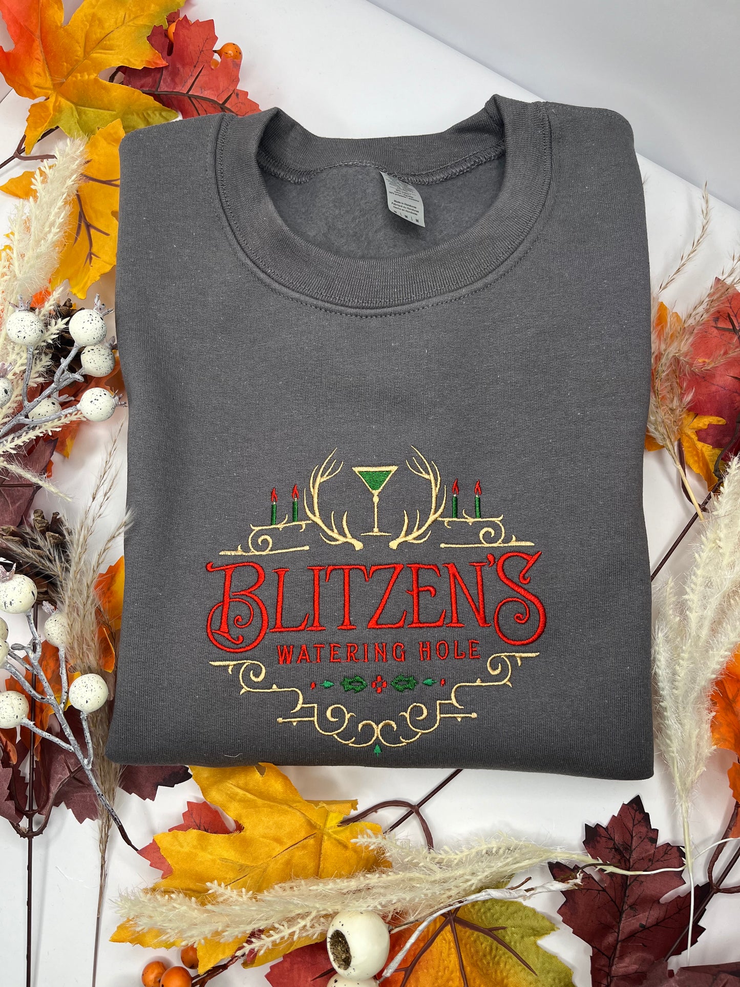 BLITZENS WATERING HOLE EMBROIDERED SWEATSHIRT