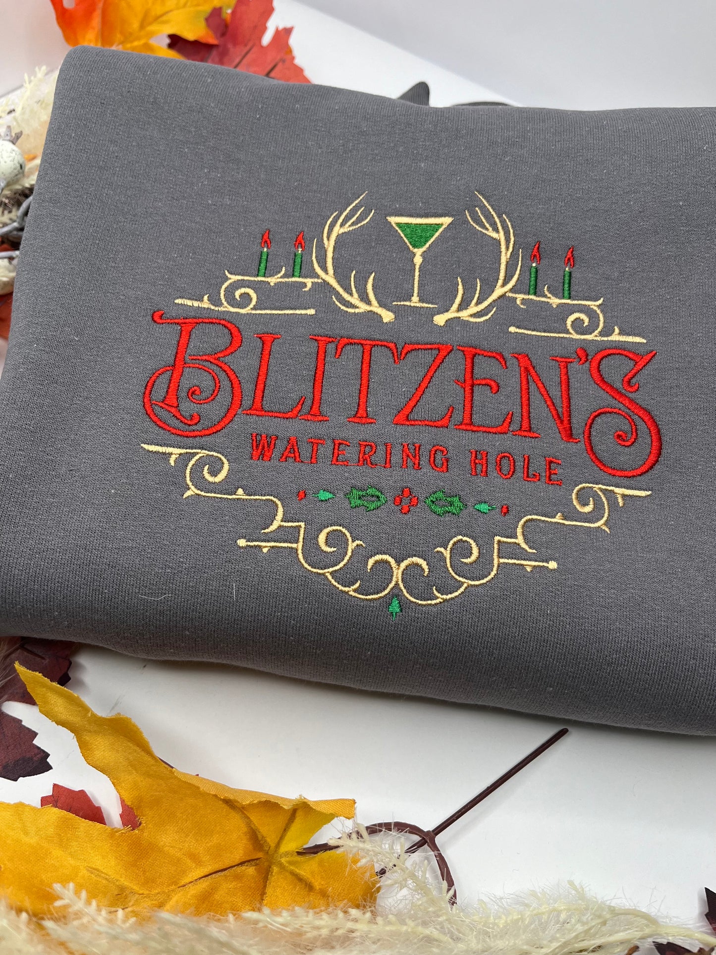 BLITZENS WATERING HOLE EMBROIDERED SWEATSHIRT
