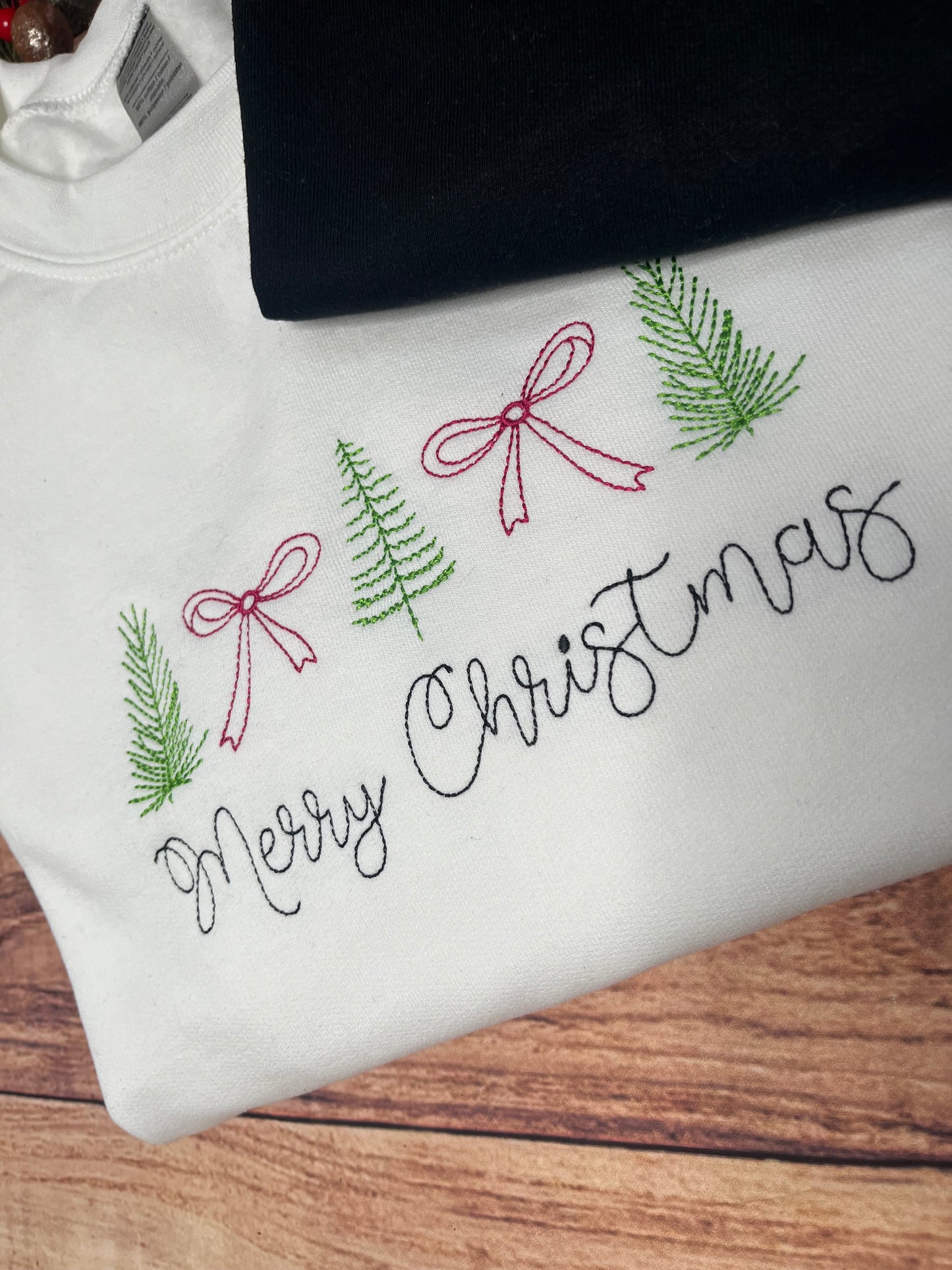 CHRISTMAS BOWS AND TREES