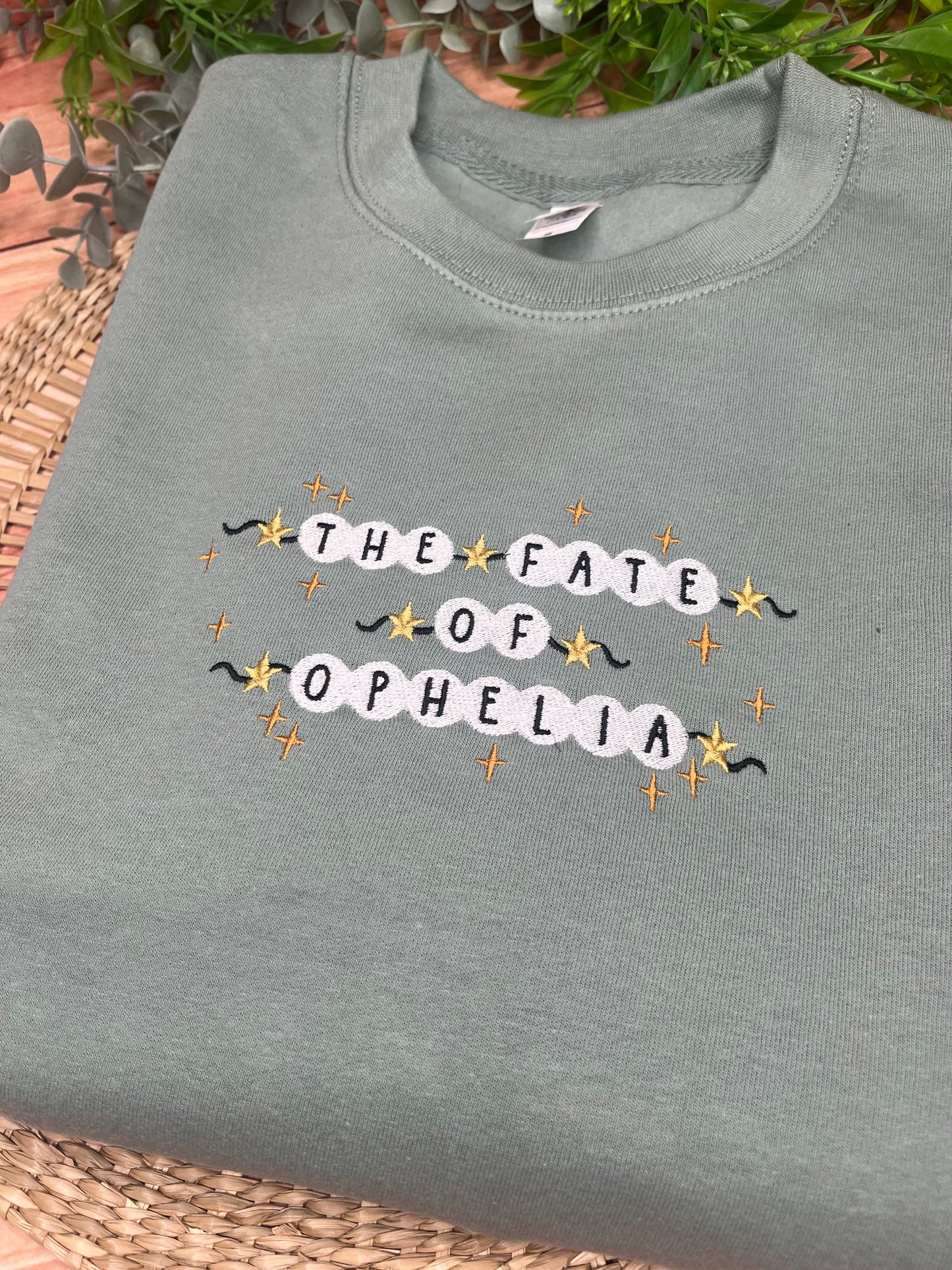 THE FATE OF OPHELIA TAYLOR SWIFT INSPIRED EMBROIDERED SWEATSHIRT