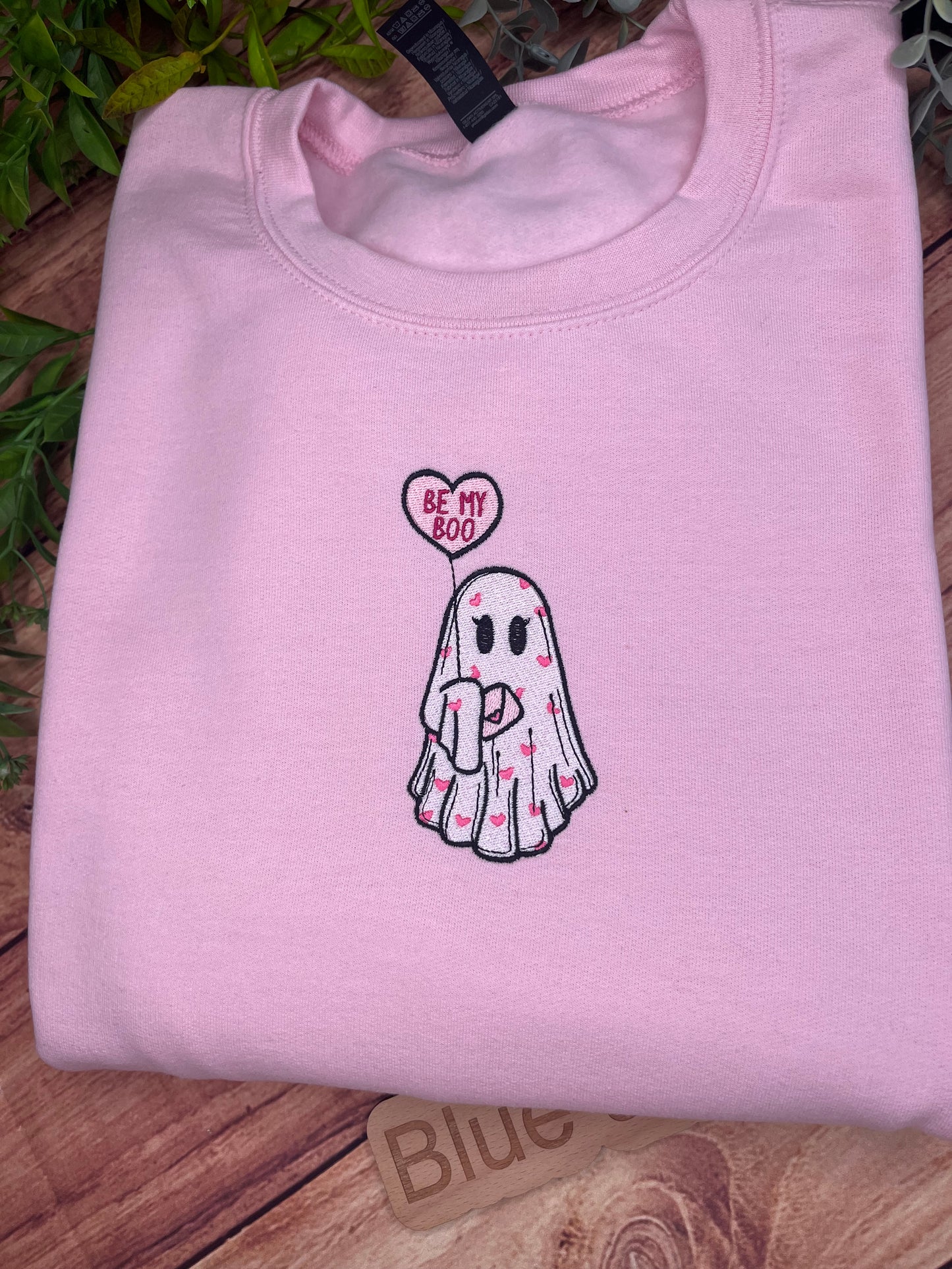 BE MY BOO EMBROIDERED SWEATSHIRT