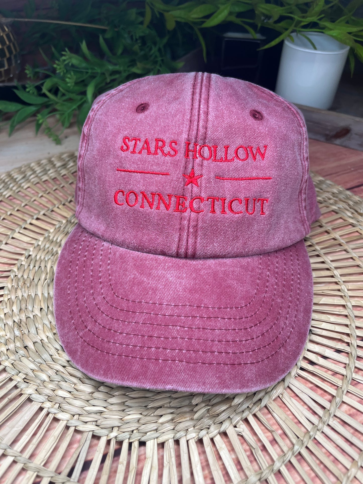 STARS HOLLOW EMBROIDERED CAP