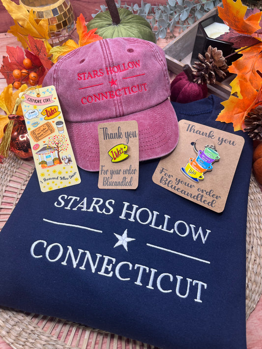 STARS HOLLOW EMBROIDERED CAP