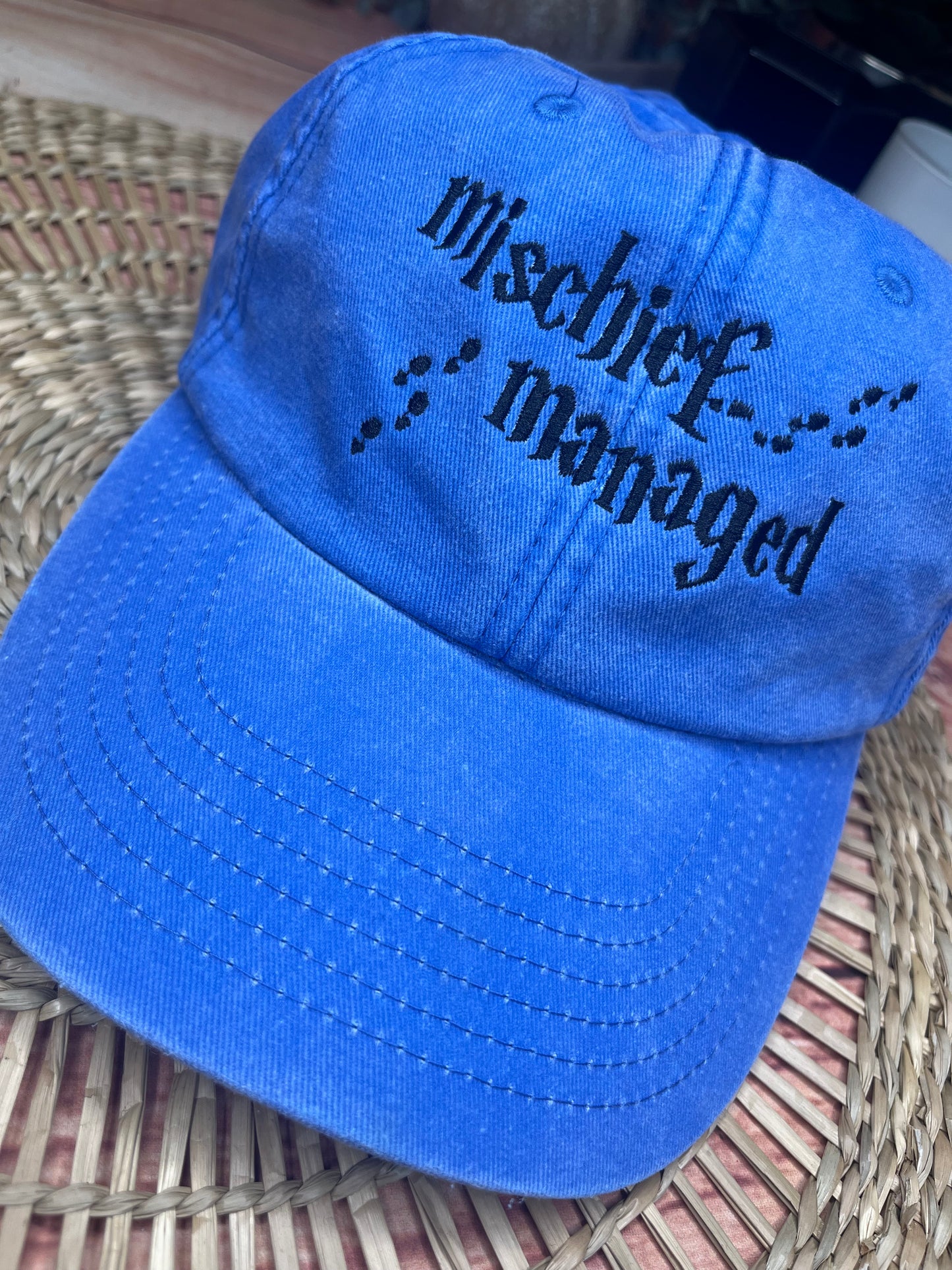 MISCHIEF MANAGED EMBROIDERED CAP
