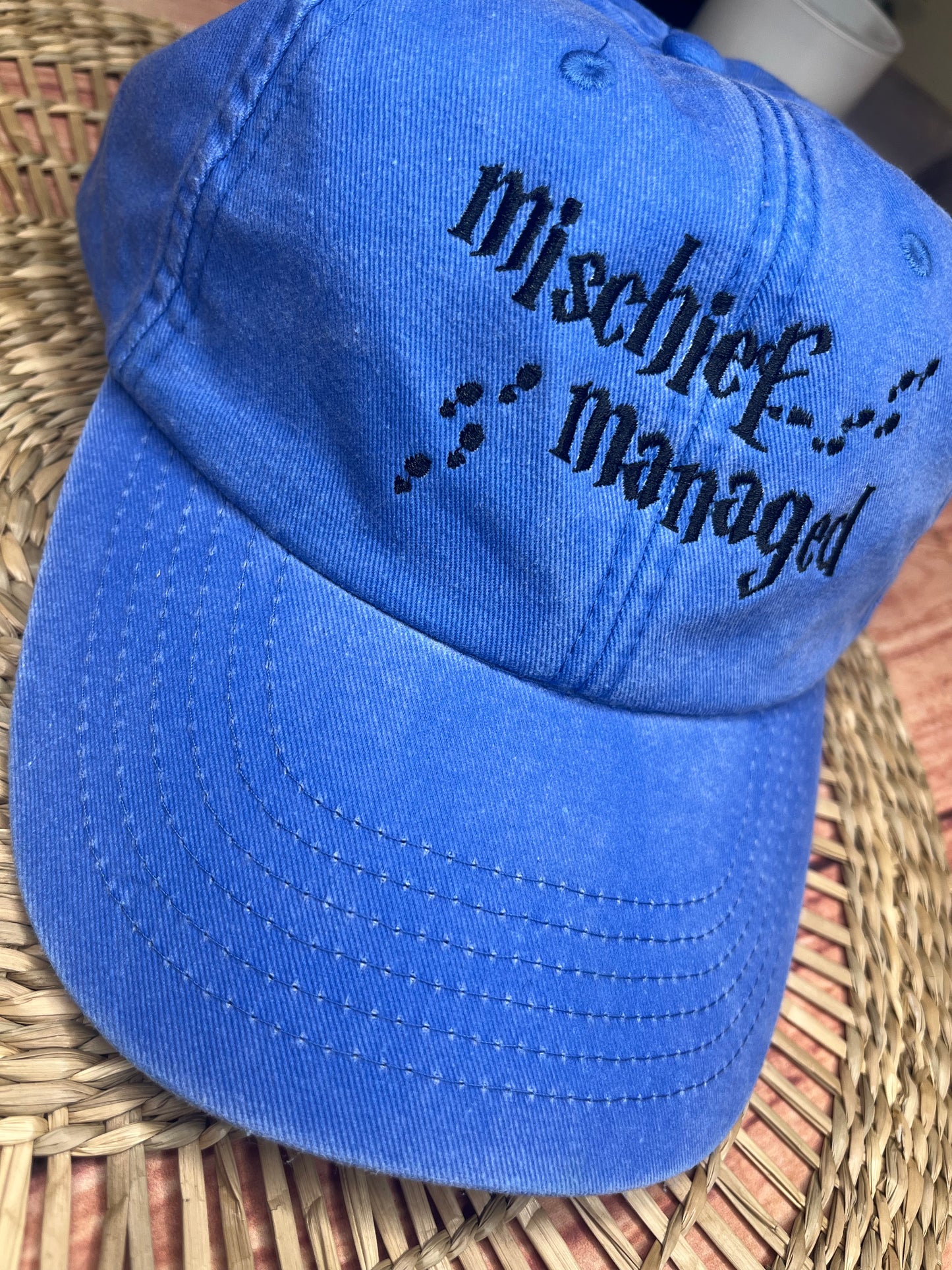 MISCHIEF MANAGED EMBROIDERED CAP