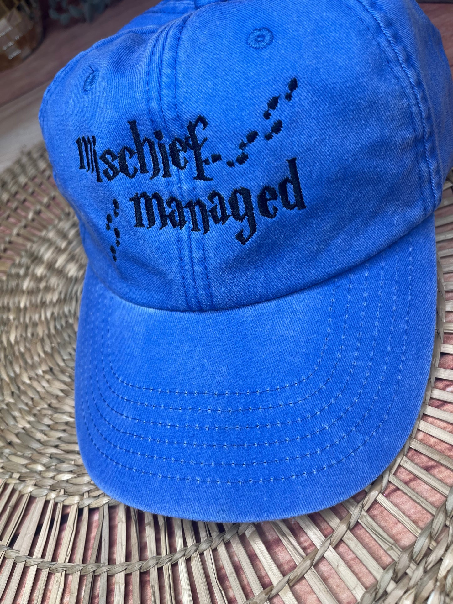 MISCHIEF MANAGED EMBROIDERED CAP