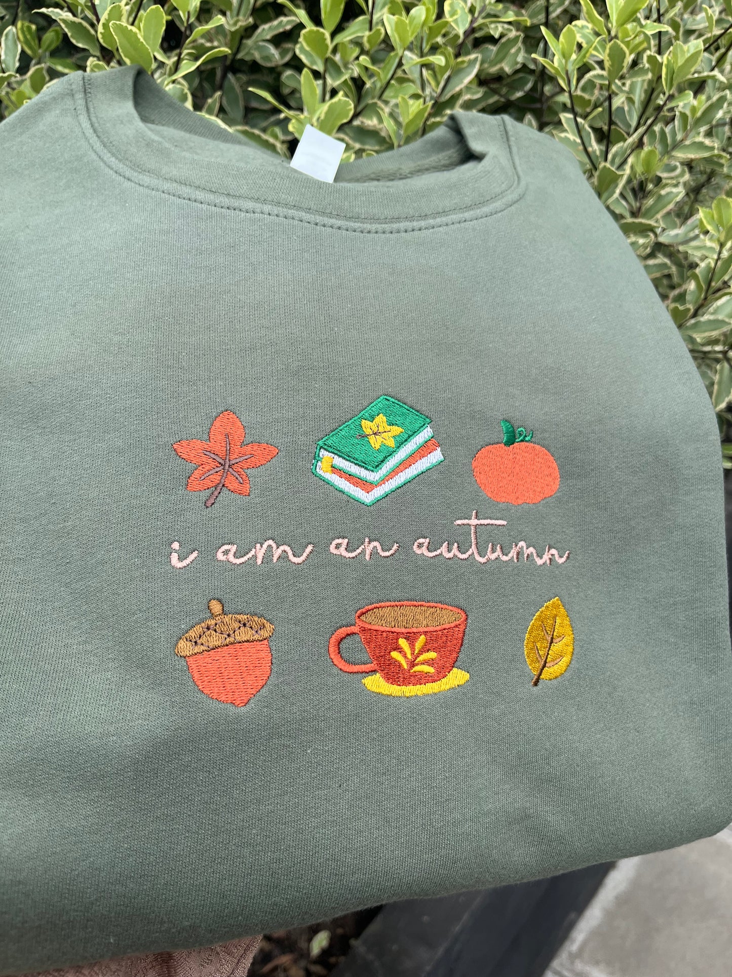 I AM AN AUTUMN EMBROIDERED SWEATSHIRT