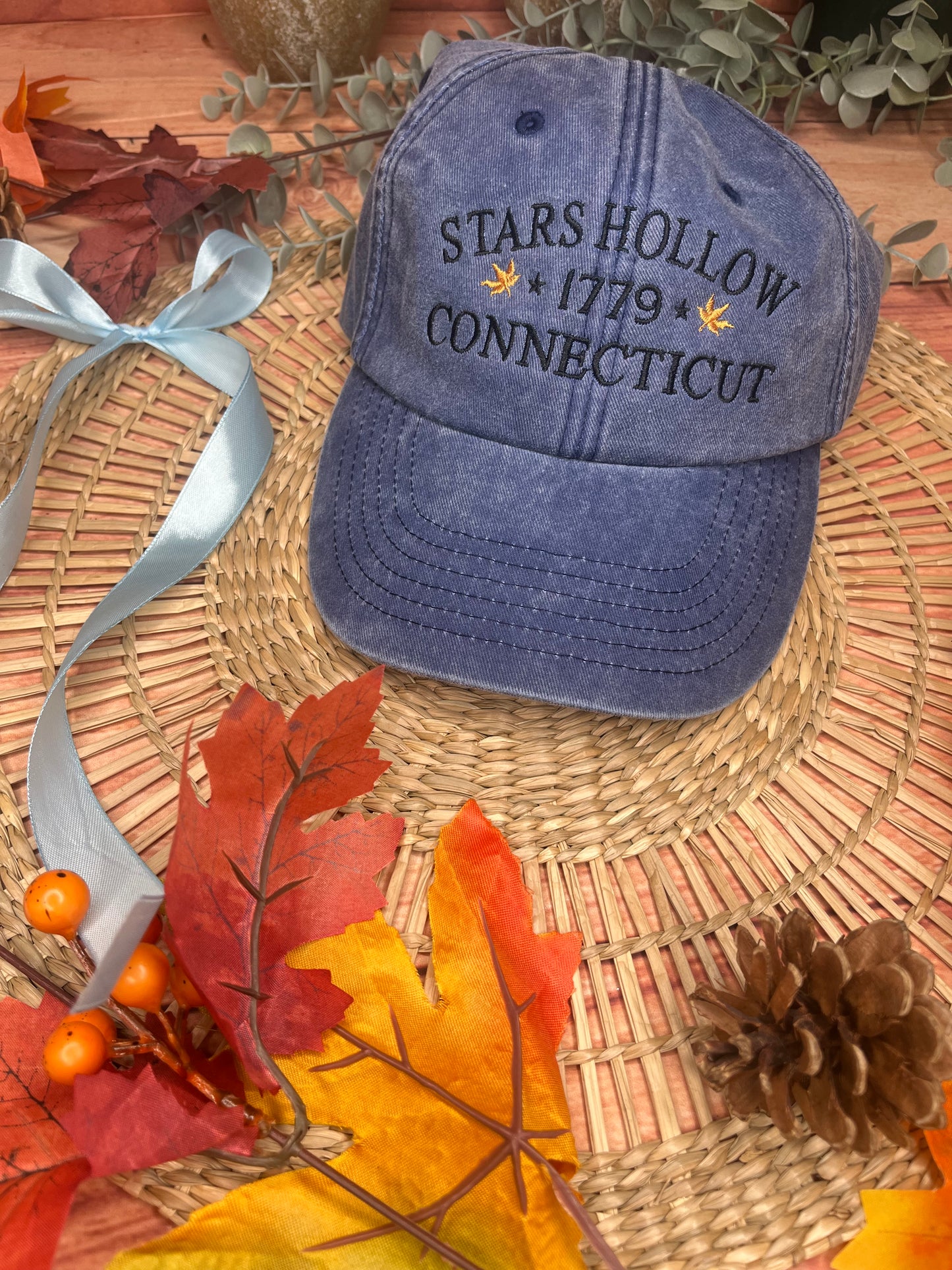 STARS HOLLOW CONNECTICUT EMBROIDERED CAP
