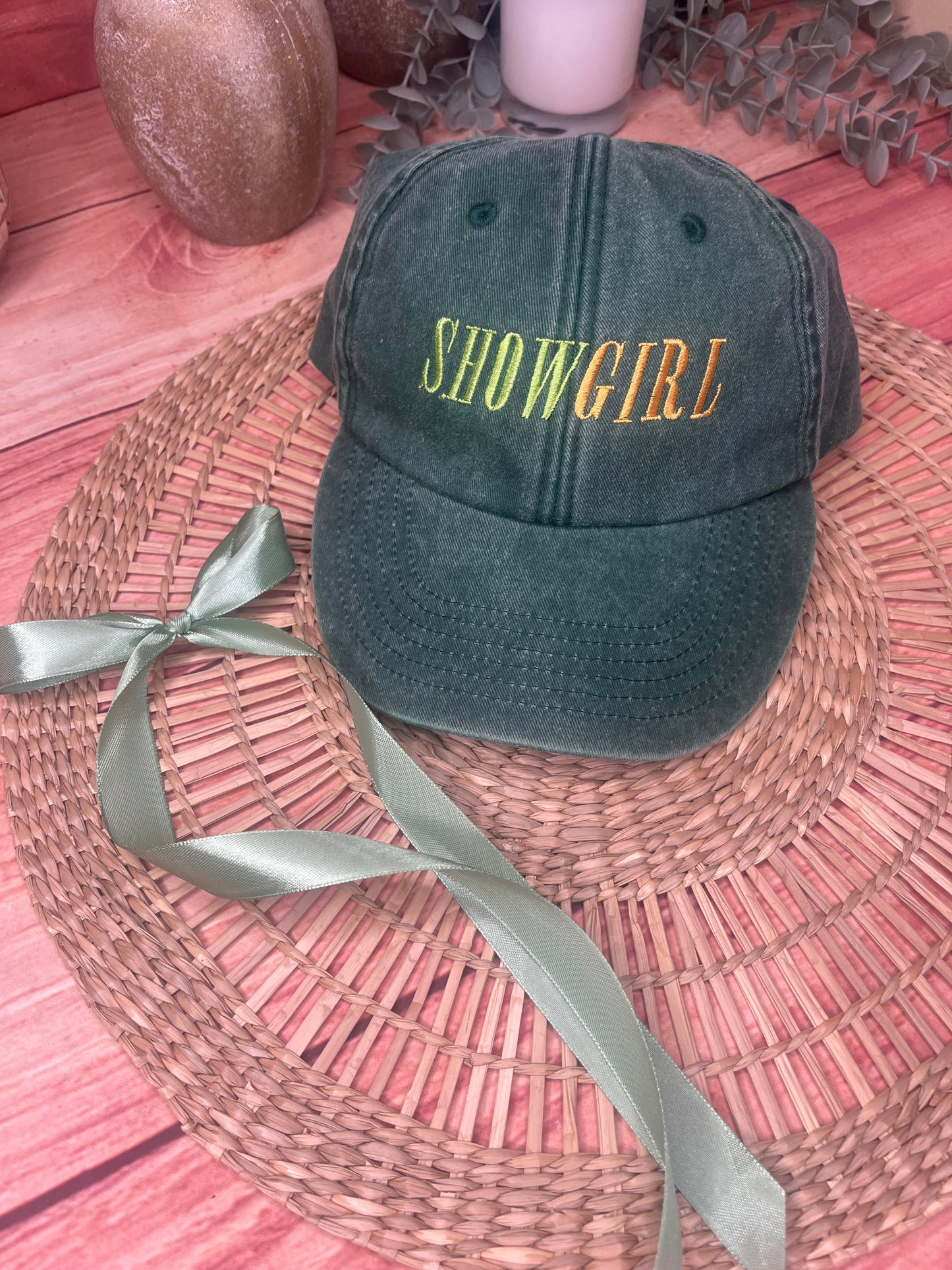 SHOWGIRL EMBROIDERED CAP