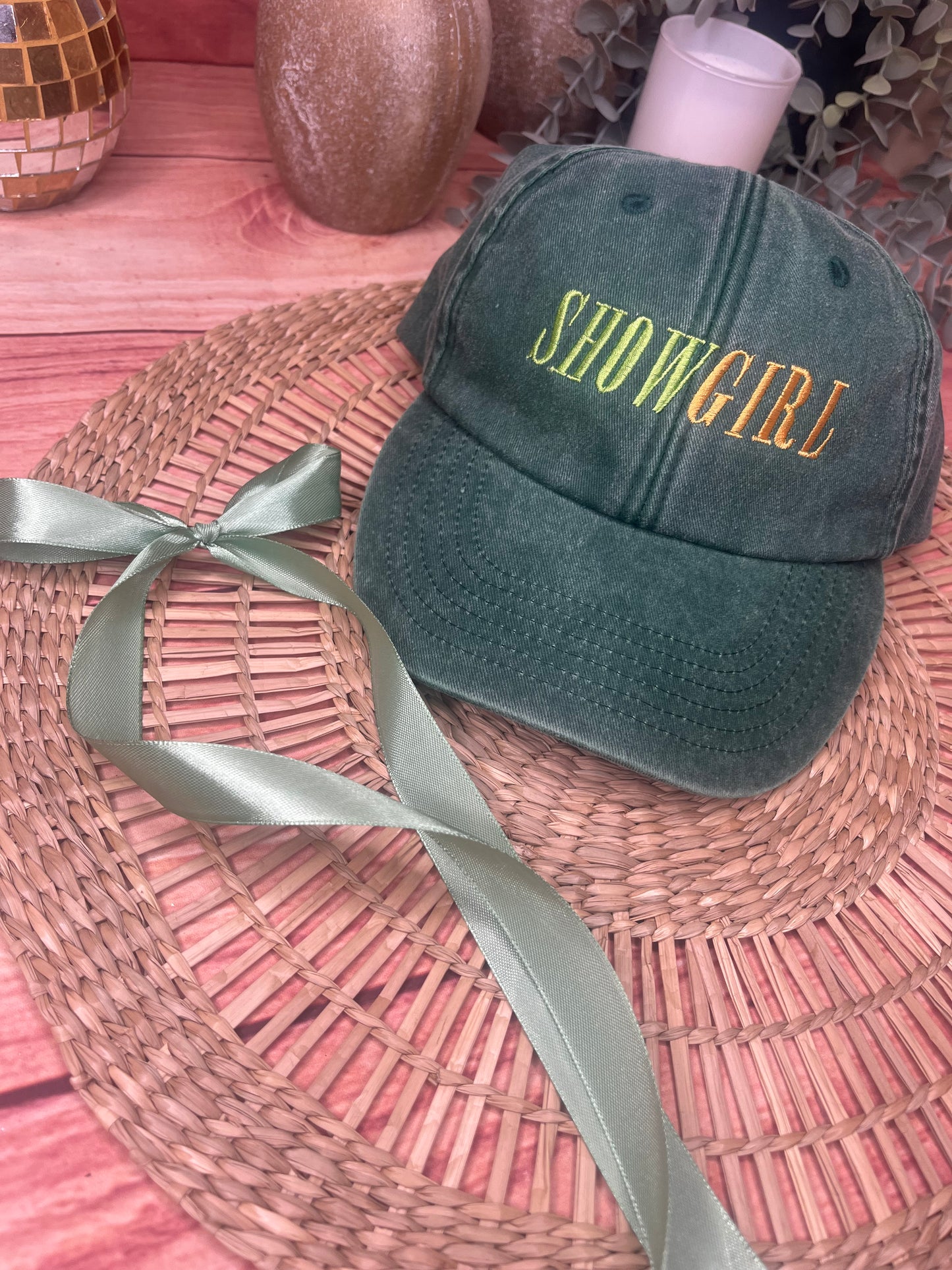 SHOWGIRL EMBROIDERED CAP