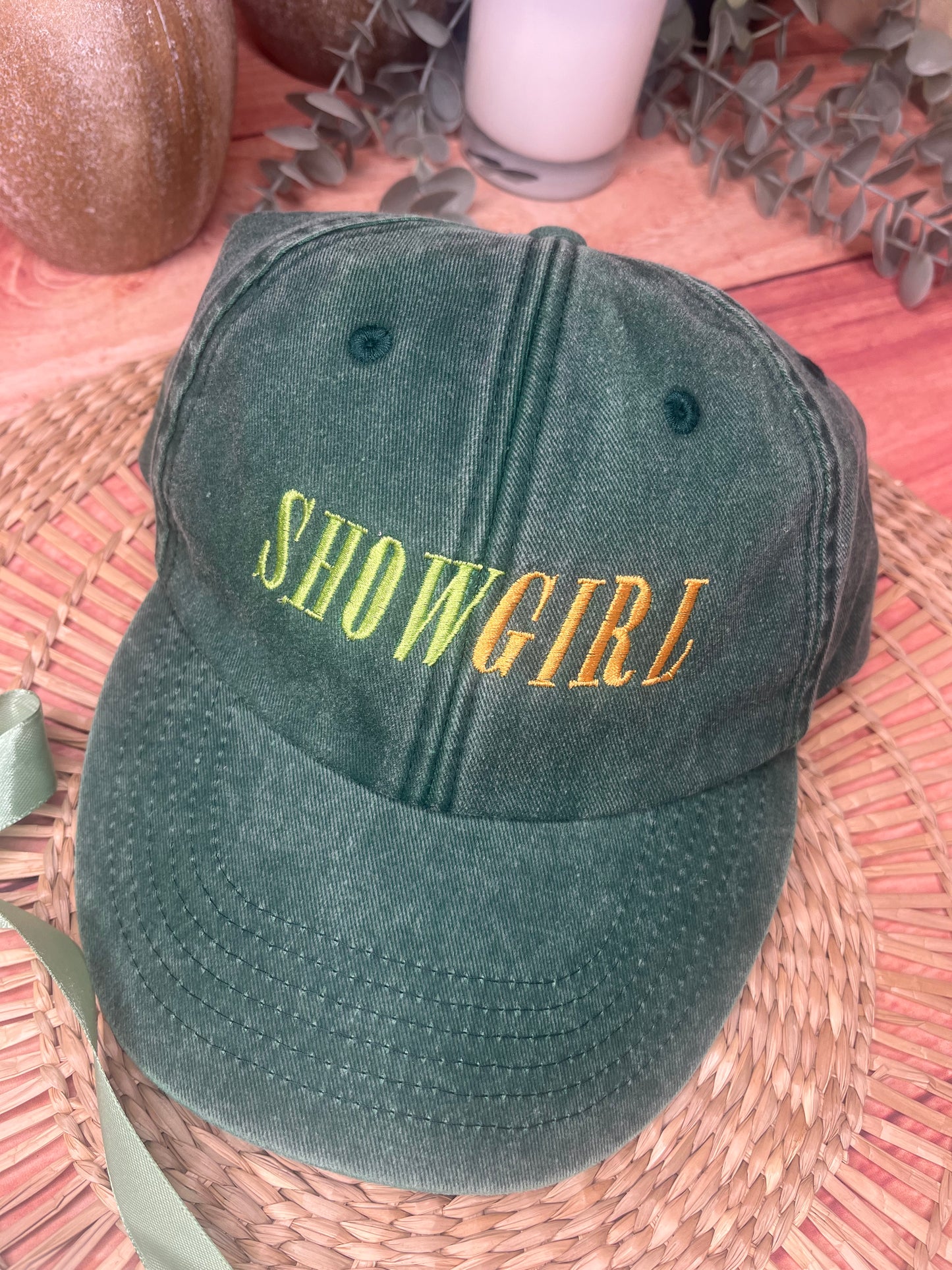 SHOWGIRL EMBROIDERED CAP