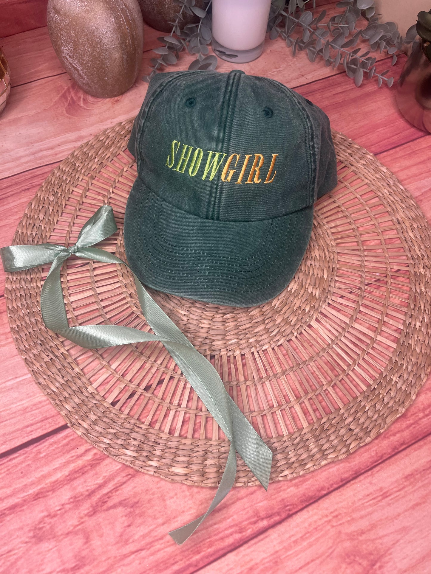 SHOWGIRL EMBROIDERED CAP