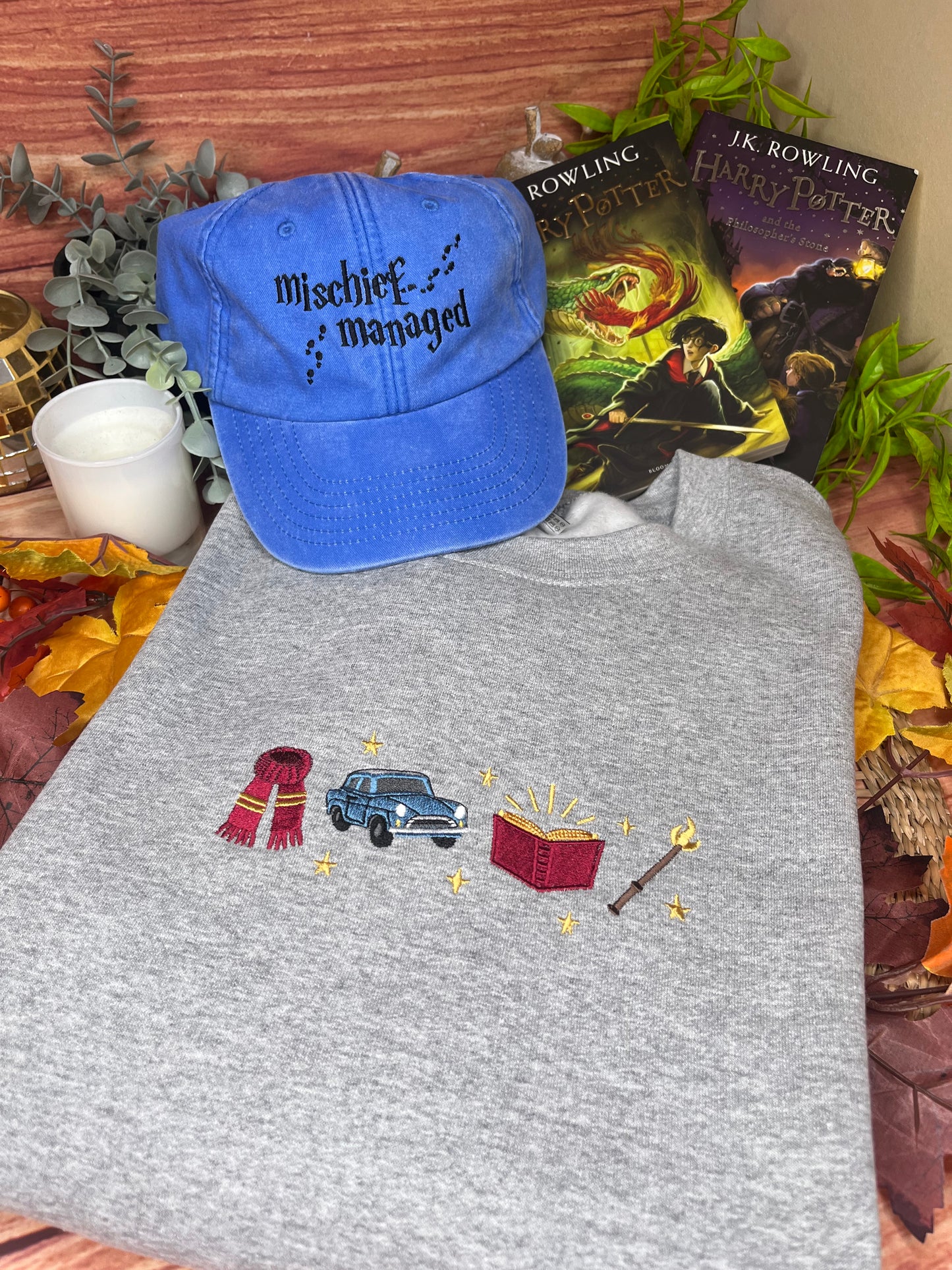 HARRY POTTER ICONS EMBROIDERED SWEATSHIRT