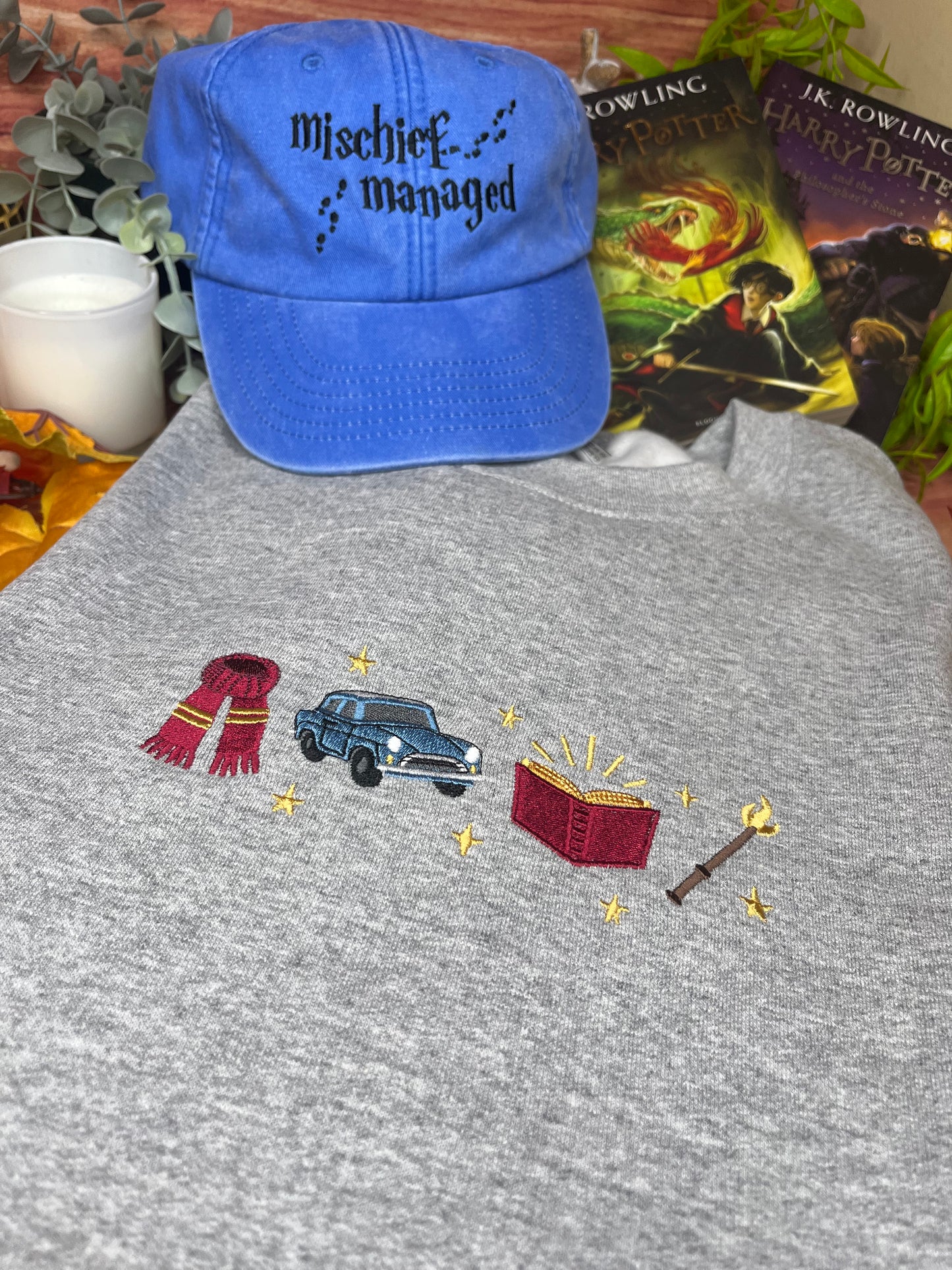 HARRY POTTER ICONS EMBROIDERED SWEATSHIRT