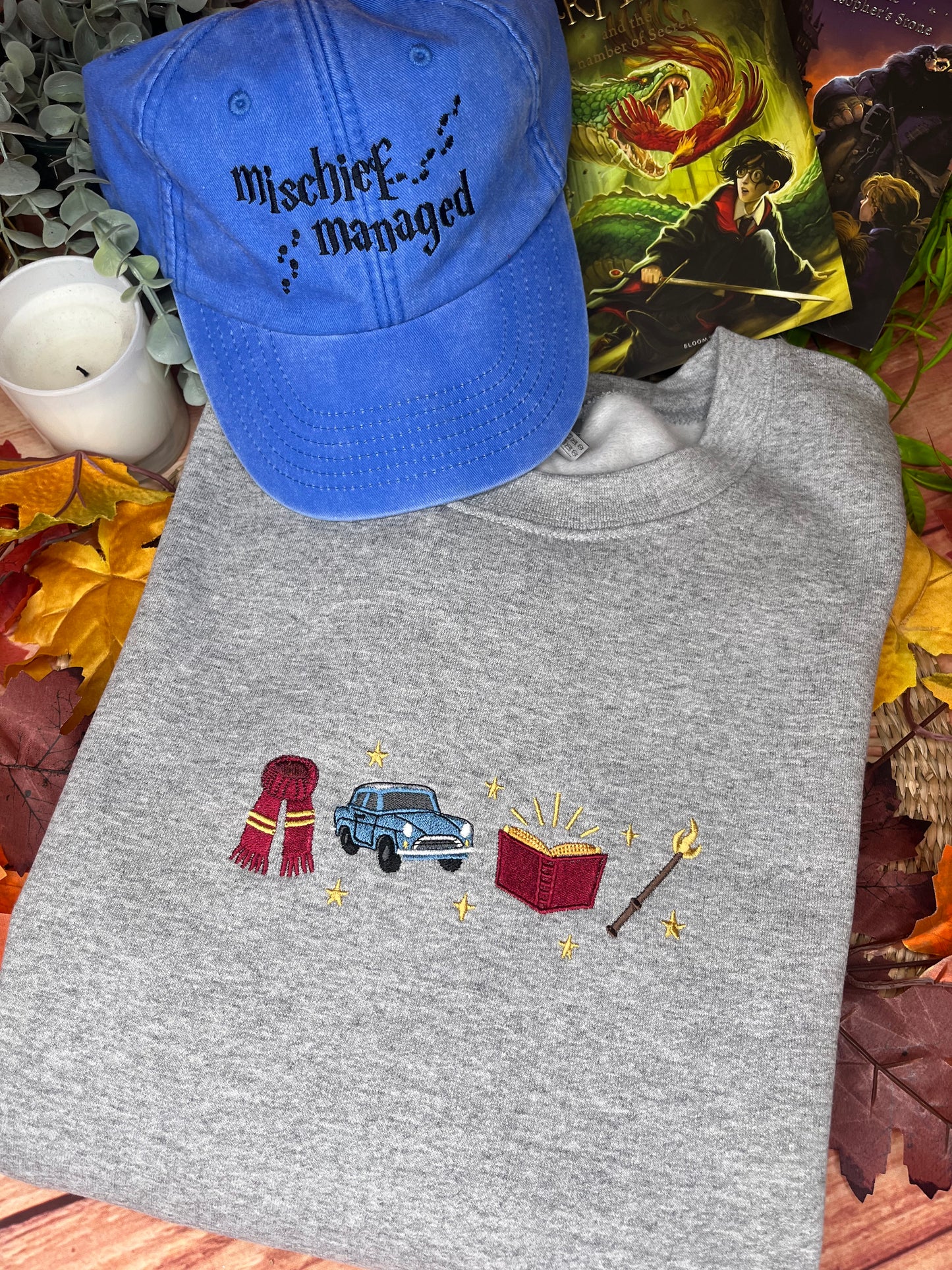 HARRY POTTER ICONS EMBROIDERED SWEATSHIRT