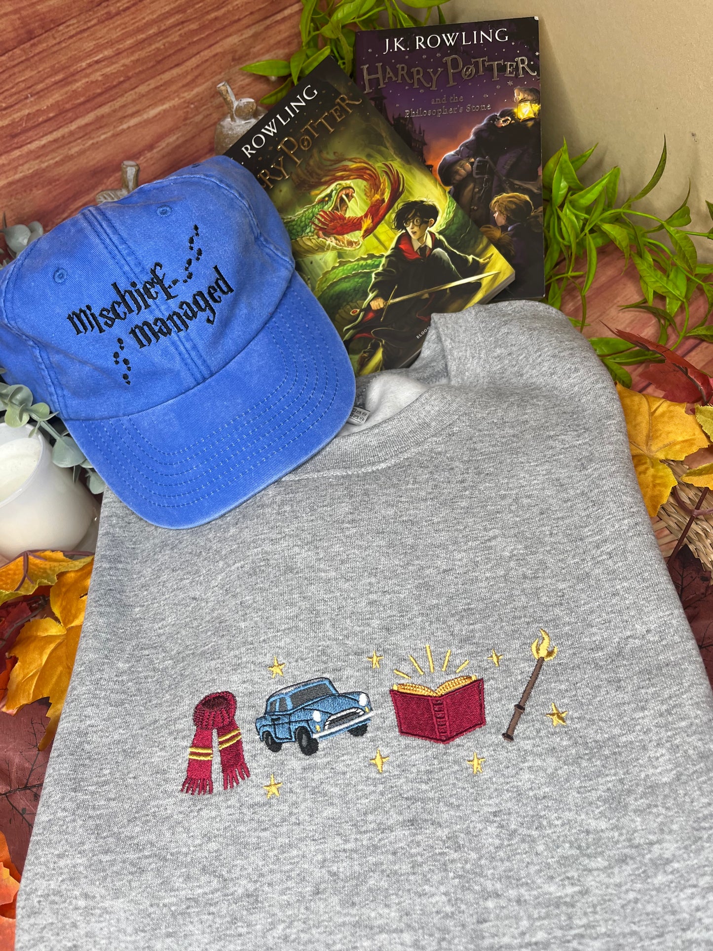 HARRY POTTER ICONS EMBROIDERED SWEATSHIRT