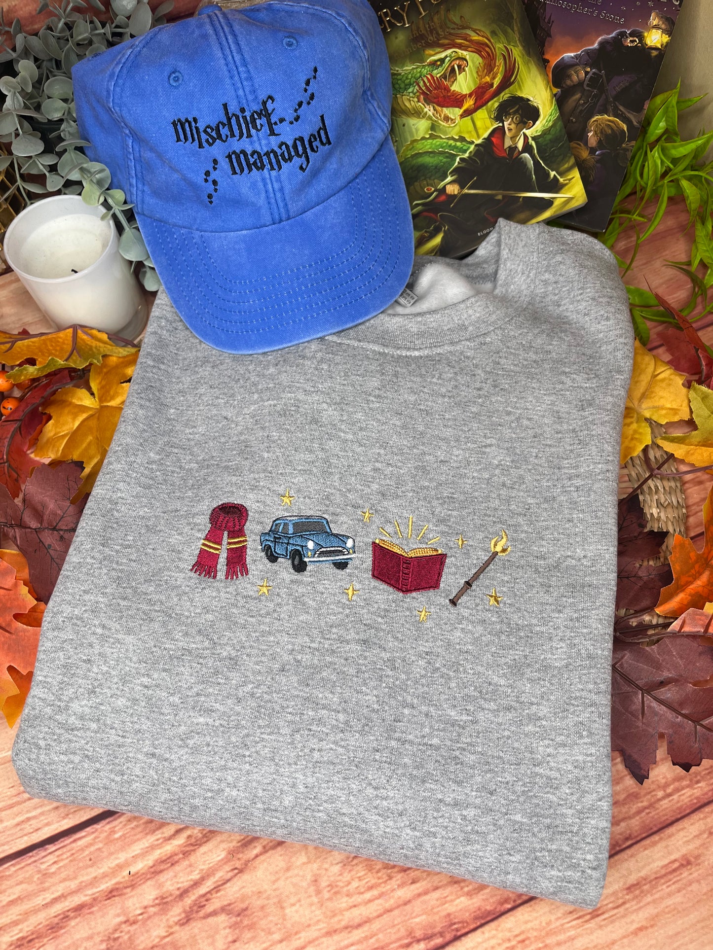 HARRY POTTER ICONS EMBROIDERED SWEATSHIRT