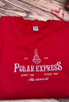 POLAR EXPRESS EMBROIDERED SWEATSHIRT