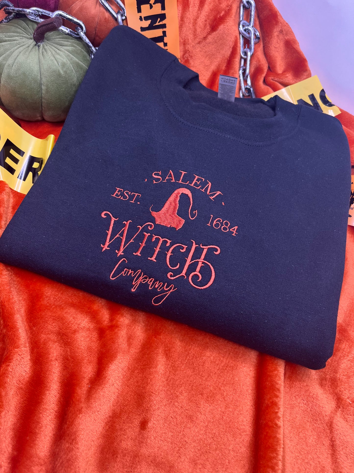 SALEM WITCHES COMPANY EMBROIDERED SWEATSHIRT