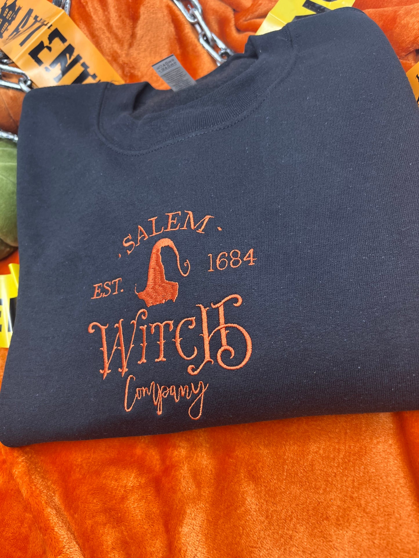 SALEM WITCHES COMPANY EMBROIDERED SWEATSHIRT