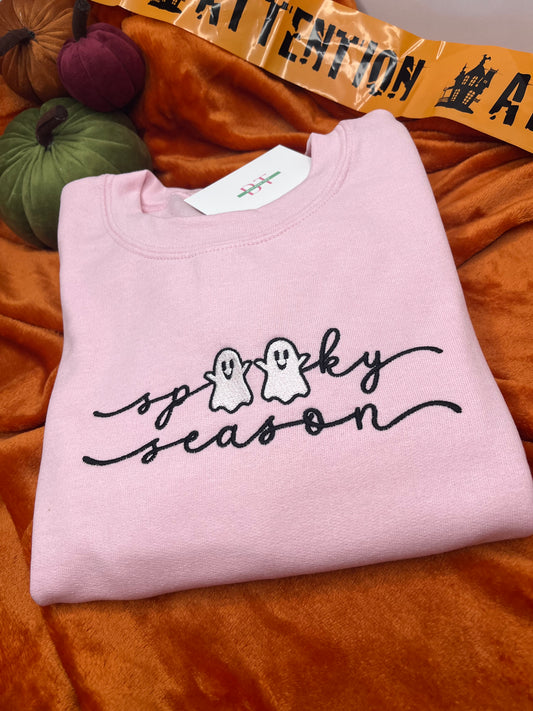 SPOOKY SEASON EMBROIDERED SWEATSHIRT
