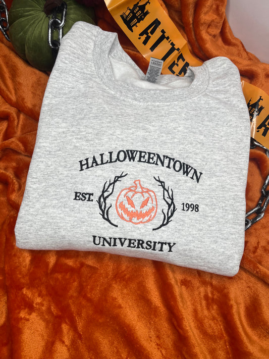 HALLOWEENTOWN UNIVERSITY EMBROIDERED SWEATSHIRT