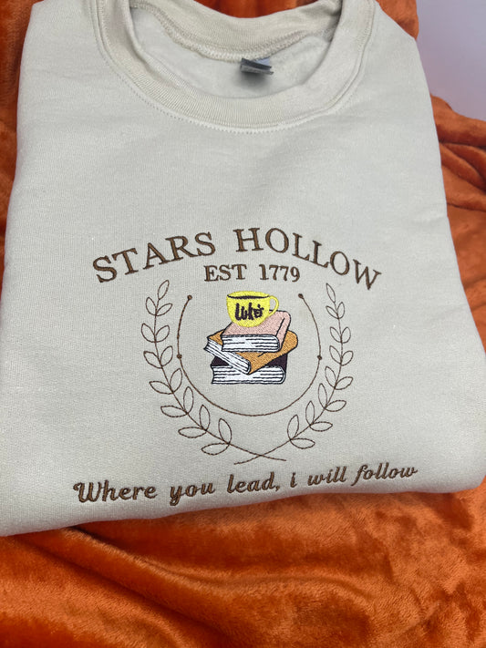 STARS HOLLOW EMBROIDERED SWEATSHIRT