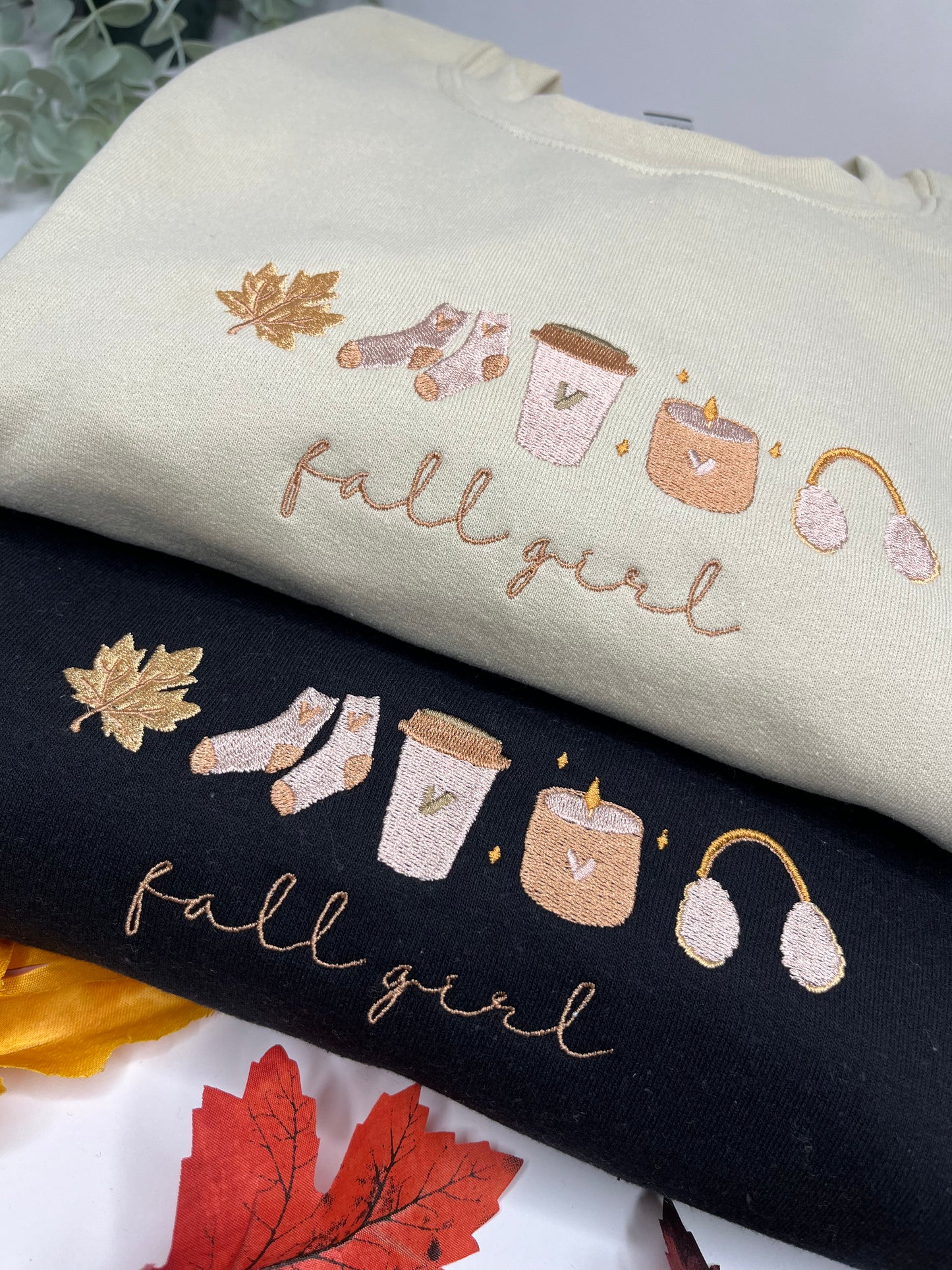 EMBROIDERED FALL GIRL