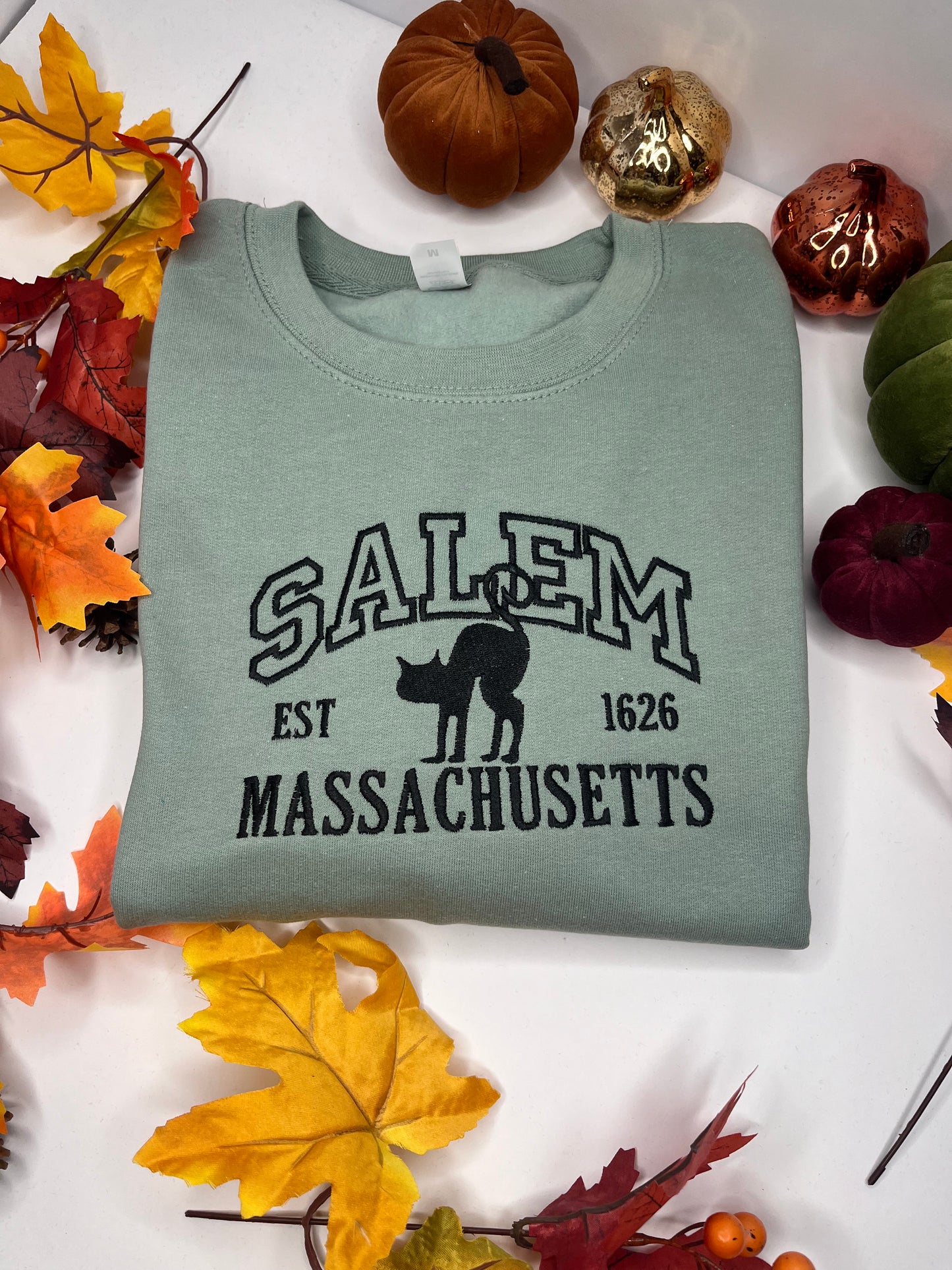 SALEM MASSACHUSETTS BLACK CAT SWEATSHIRTS