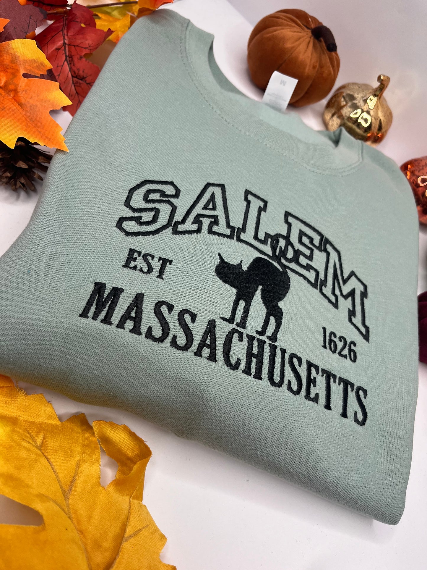 SALEM MASSACHUSETTS BLACK CAT SWEATSHIRTS
