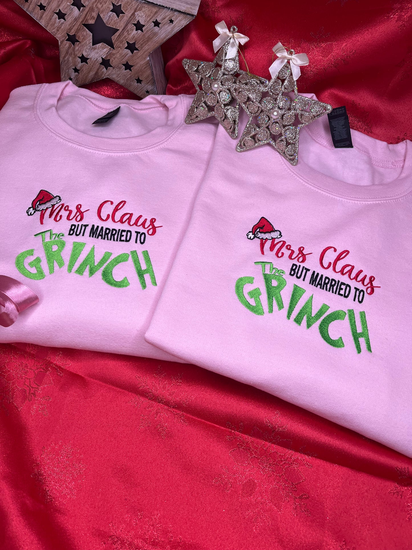 MRS CLAUS BUT MARRIED TO THE GRINCH SWEATSHIRT