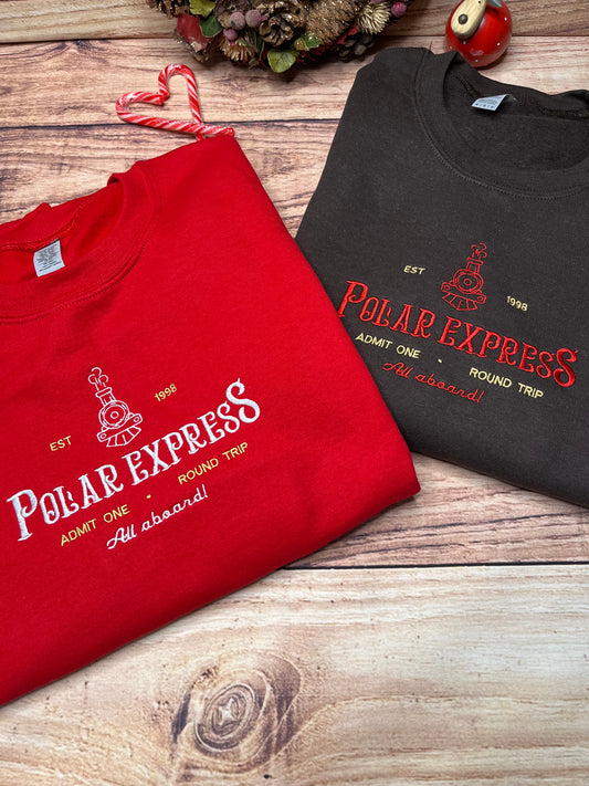 POLAR EXPRESS EMBROIDERED SWEATSHIRT