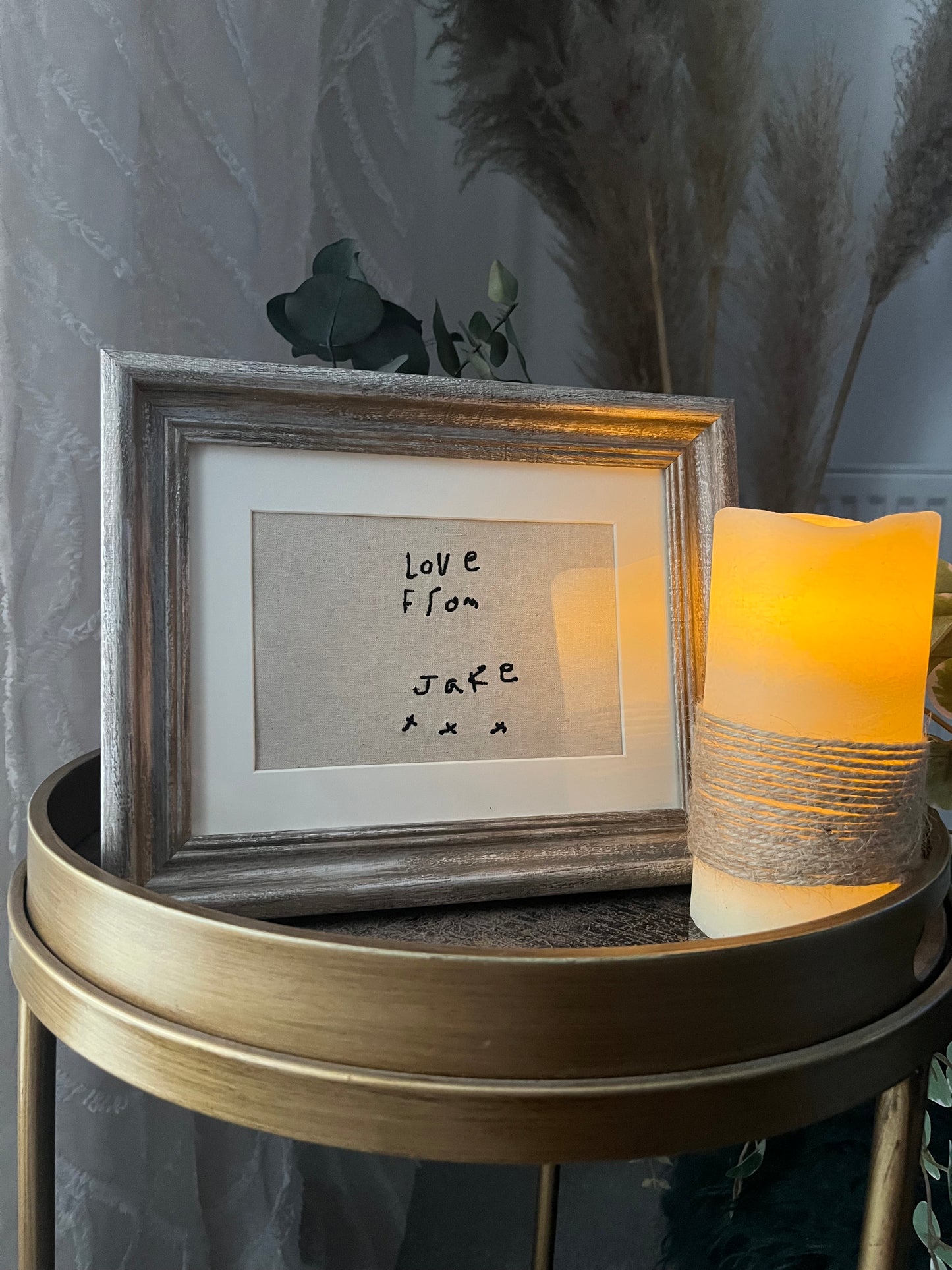 CHERISHED NOTES EMBROIDERED HANDWRITING