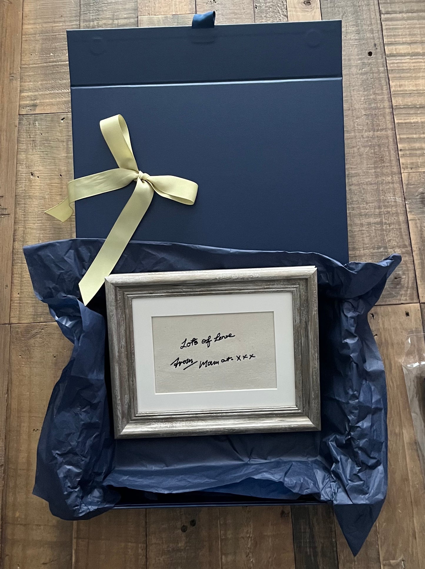 CHERISHED NOTES EMBROIDERED HANDWRITING