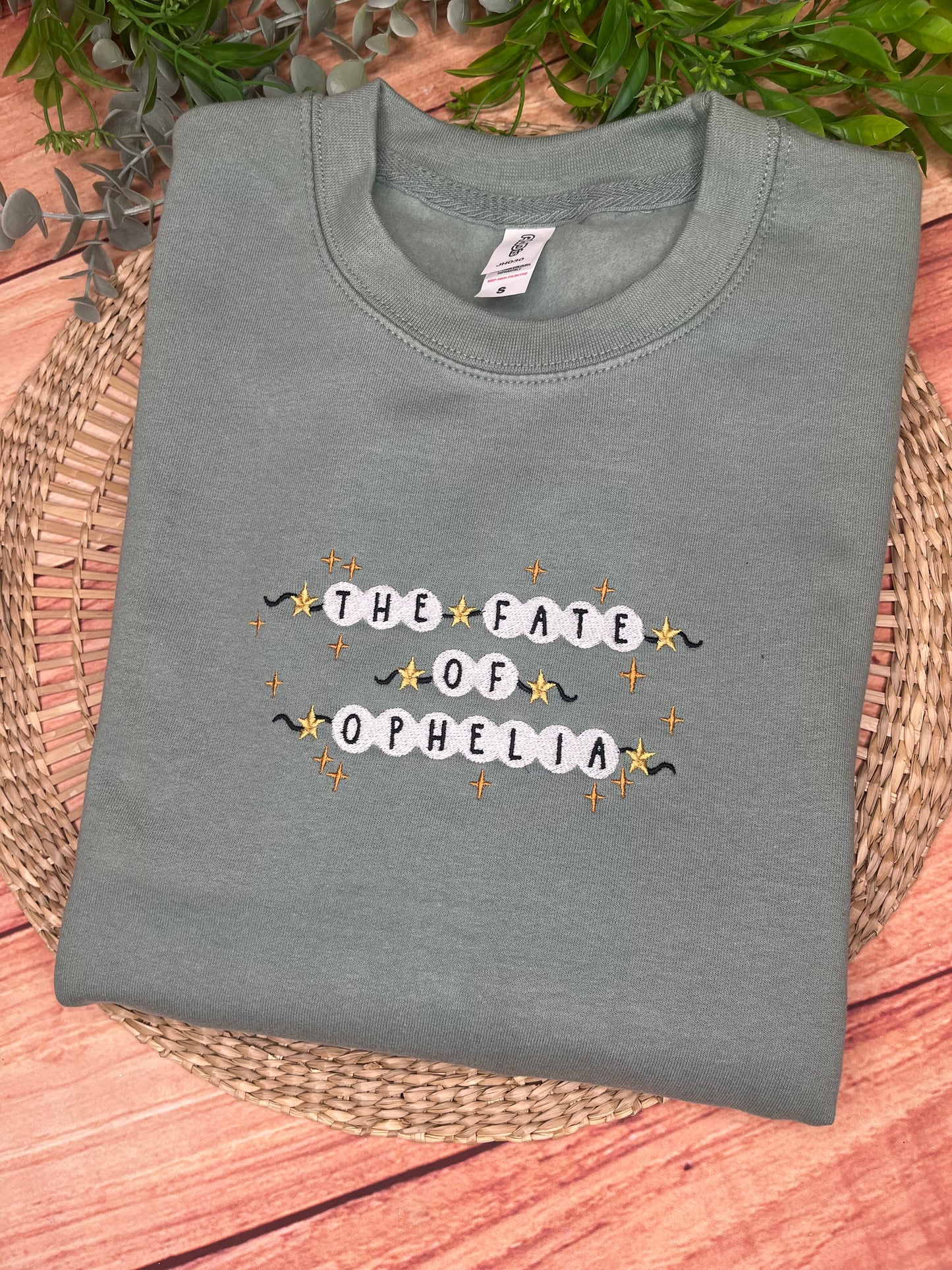 THE FATE OF OPHELIA TAYLOR SWIFT INSPIRED EMBROIDERED SWEATSHIRT