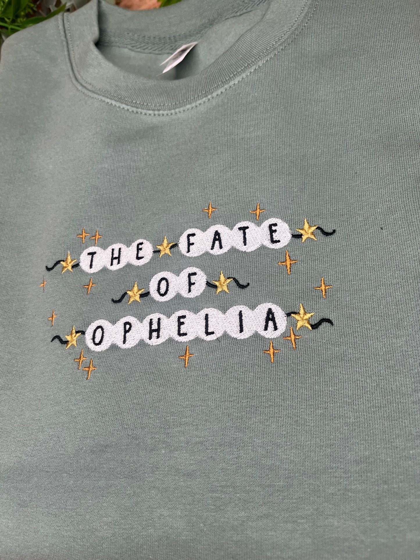 THE FATE OF OPHELIA TAYLOR SWIFT INSPIRED EMBROIDERED SWEATSHIRT