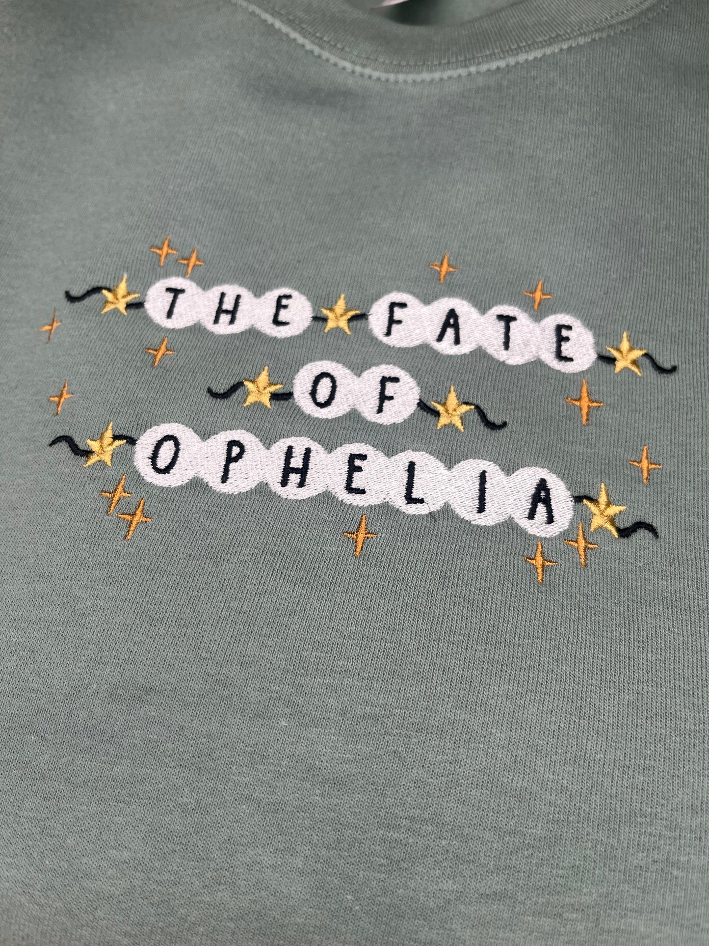 THE FATE OF OPHELIA TAYLOR SWIFT INSPIRED EMBROIDERED SWEATSHIRT