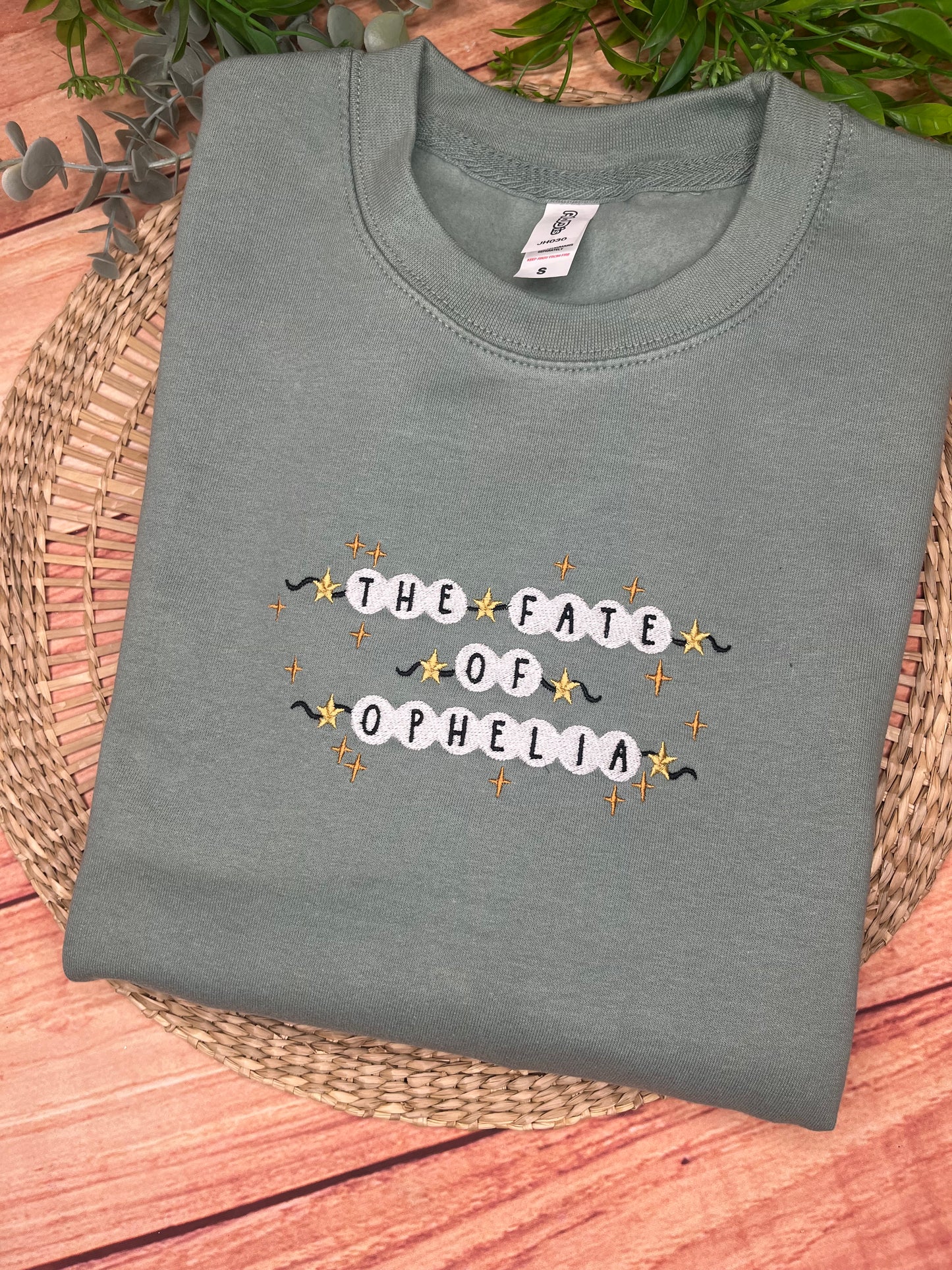 THE FATE OF OPHELIA TAYLOR SWIFT INSPIRED EMBROIDERED SWEATSHIRT