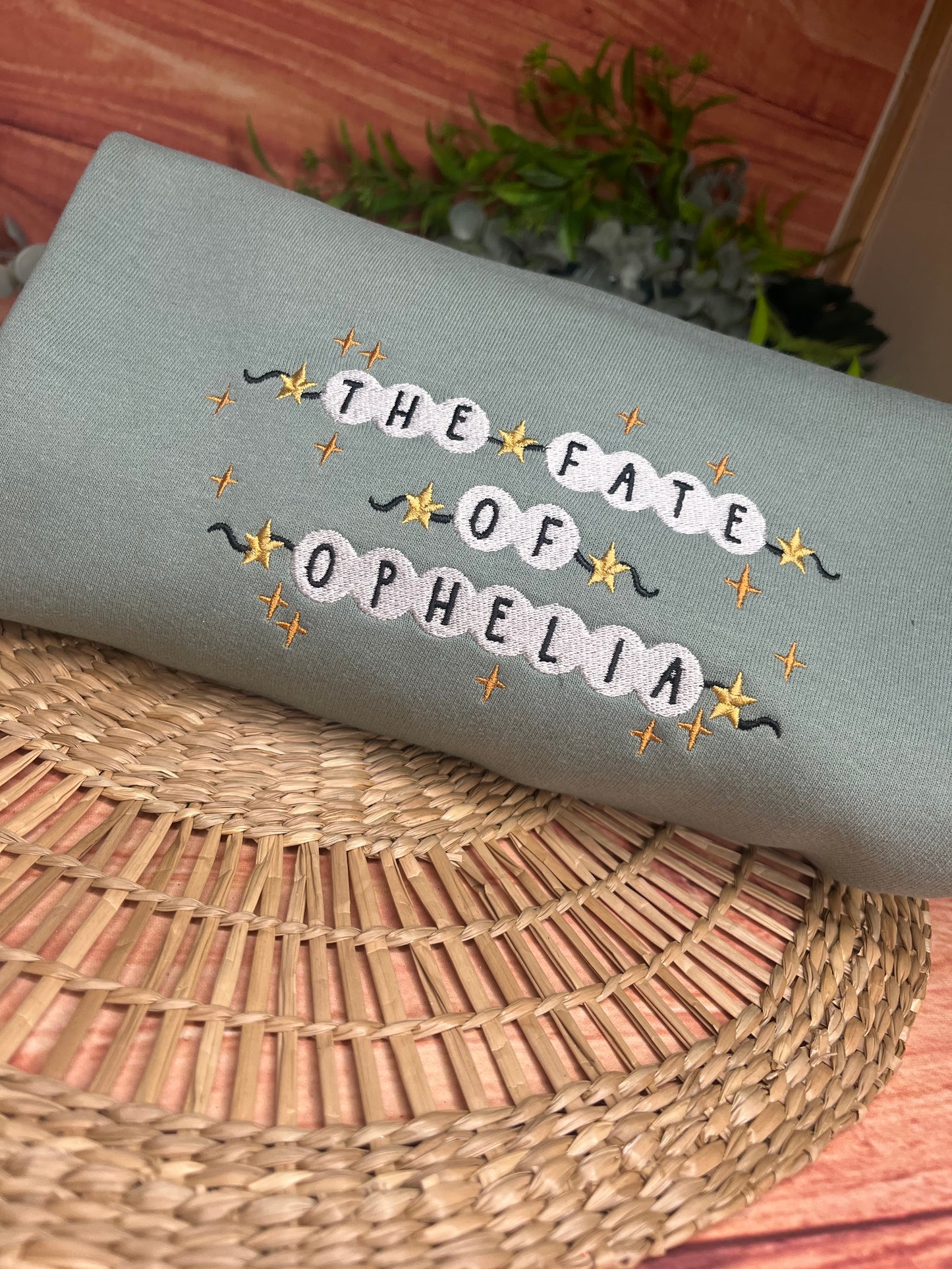 THE FATE OF OPHELIA TAYLOR SWIFT INSPIRED EMBROIDERED SWEATSHIRT