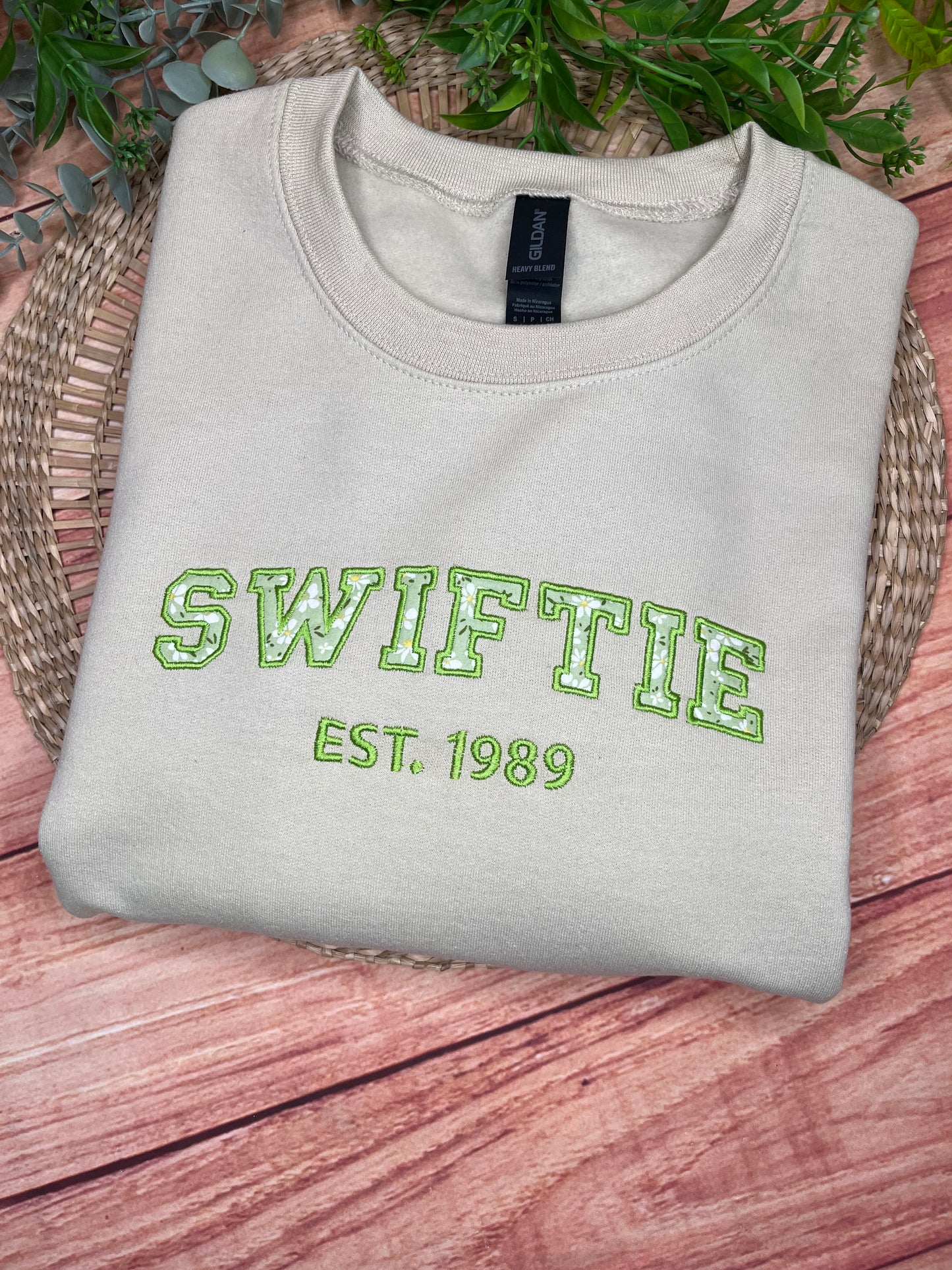 SWIFTIE TAYLOR SWIFT INSPIRED EMBROIDERED SWEATSHIRT (Copy)